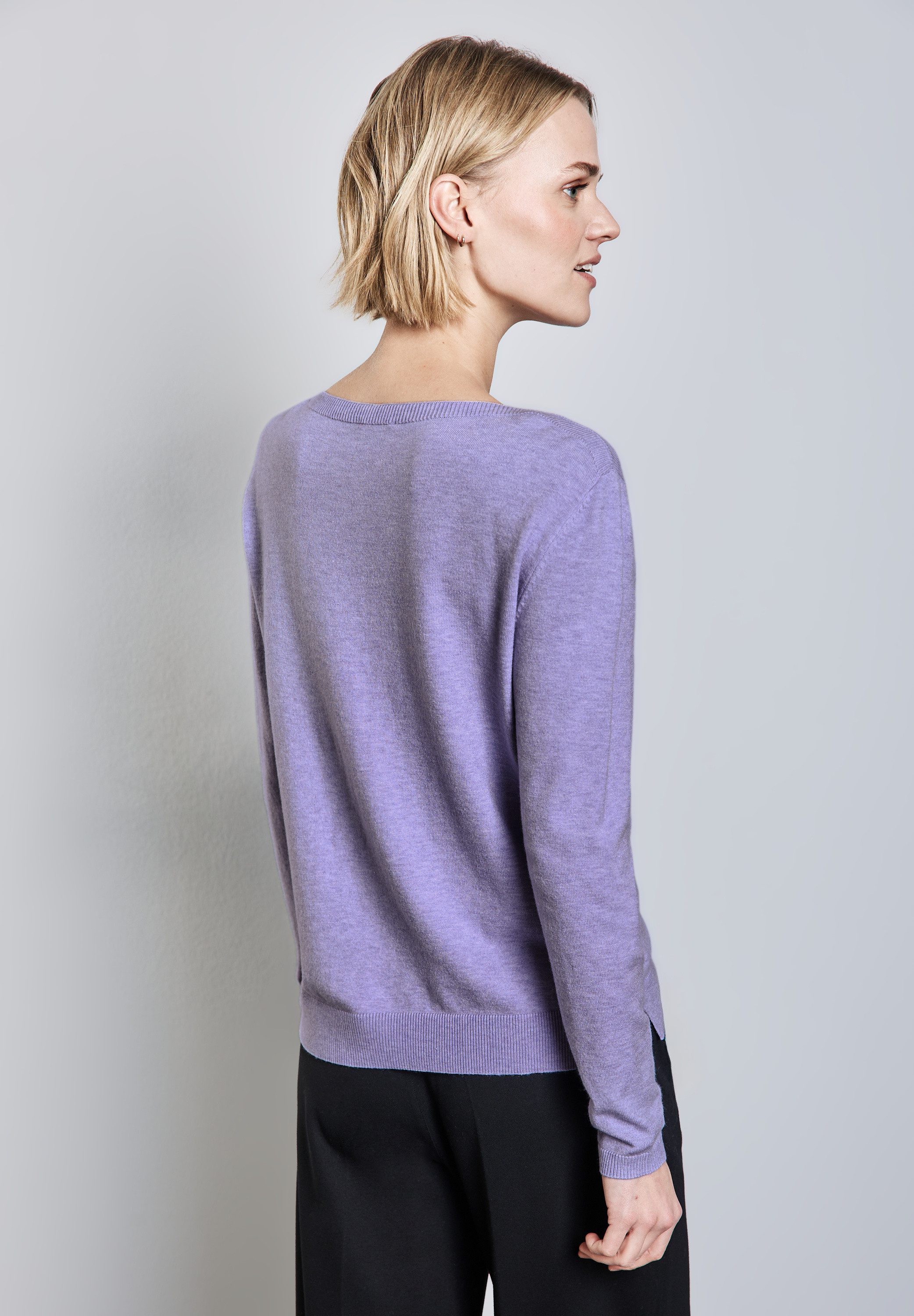 STREET ONE Strickpullover mit Rippbündchen günstig online kaufen