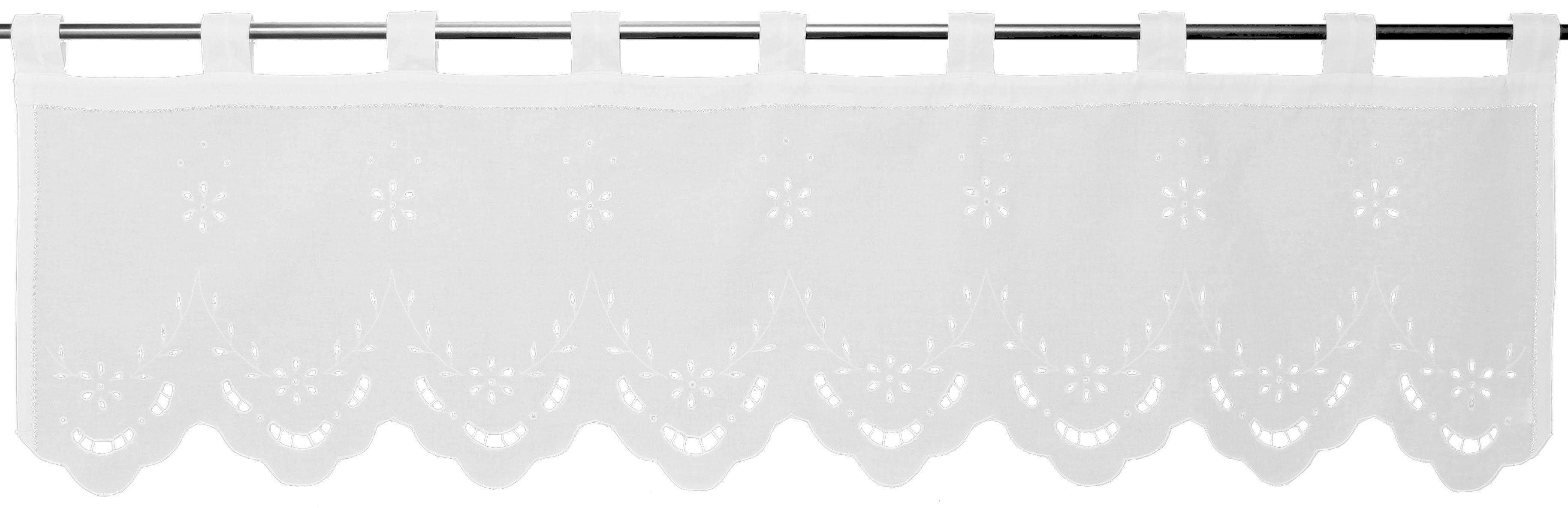 HOSSNER - ART OF HOME DECO Querbehang Ortler (1 St), Schlaufen, halbtransparent, HxB: 35x120