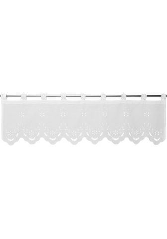 HOSSNER - ART OF HOME DECO dekoratyvinė užuolaida Ortler Schlaufen (1 St) halbtransparent HxB: 35x120