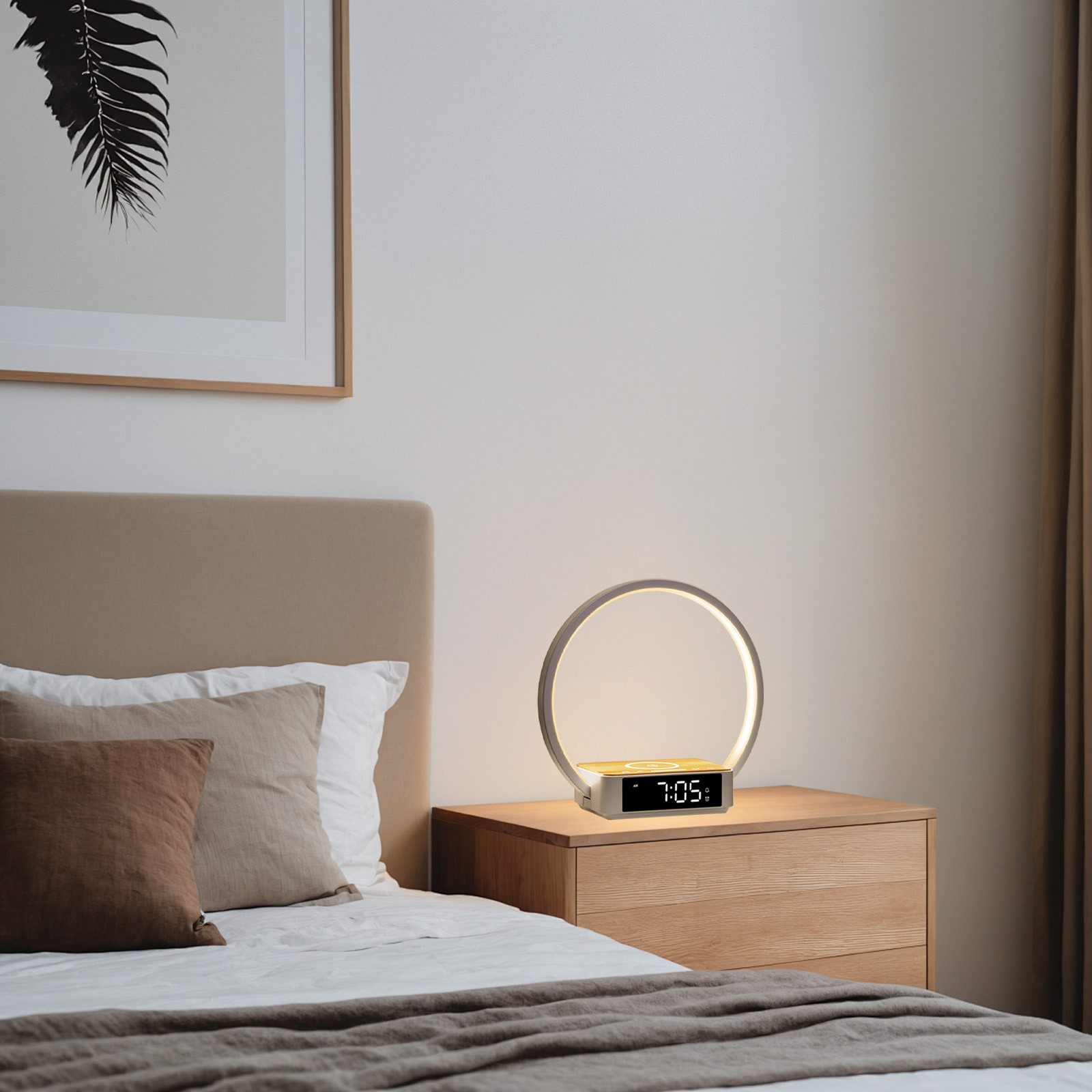 OKWISH LED Nachttischlampe LED Nachttischleuchte Tischlampe günstig online kaufen