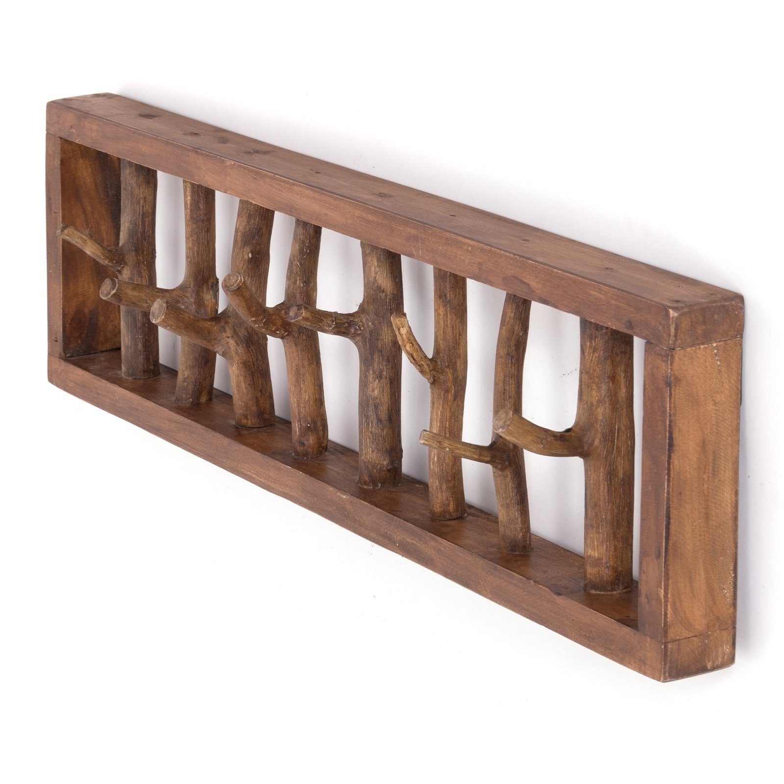 DESIGN DELIGHTS Wandgarderobe WANDGARDEROBE TREIBHOLZ UNIKAT, günstig online kaufen