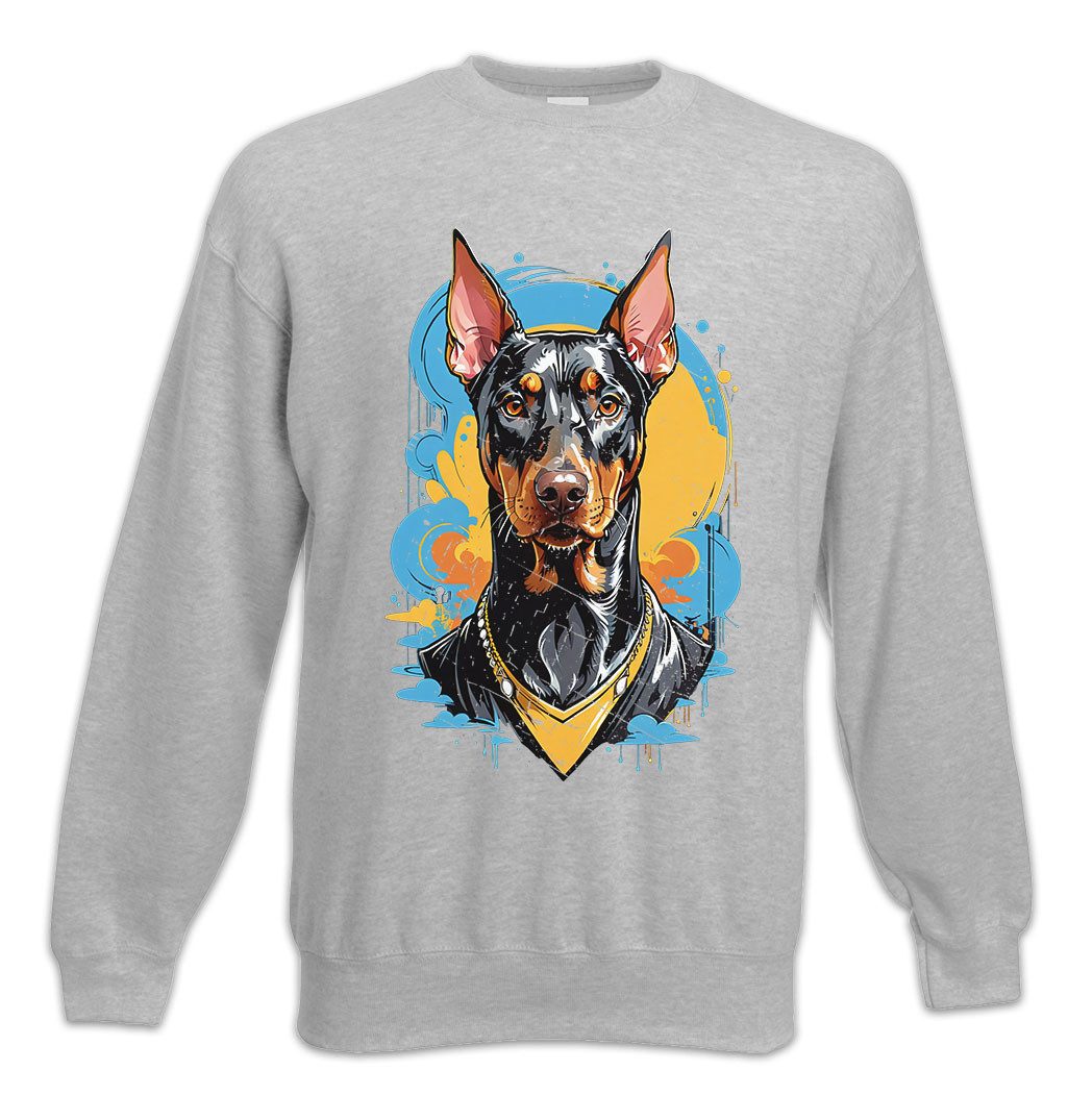 Sweatshirt Dobermann Art Sweatshirt Wachhund Hundesport Doberman Pinscher Hund