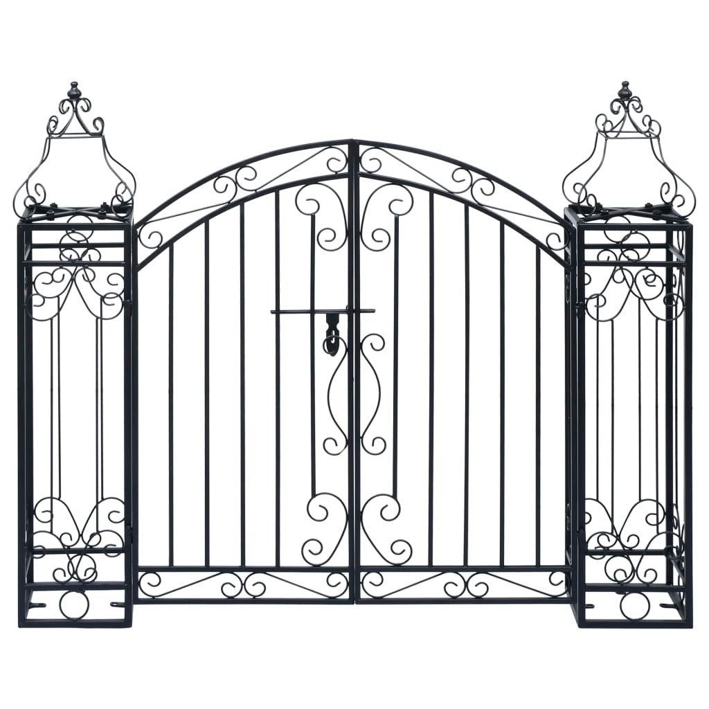vidaXL Pergola, Deko Gartentor Schmiedeeisen 122×20,5×100 cm
