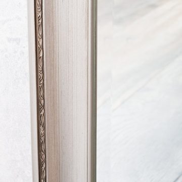 LebensWohnArt Wandspiegel Spiegel COPIA Silber-Antik 50x40cm