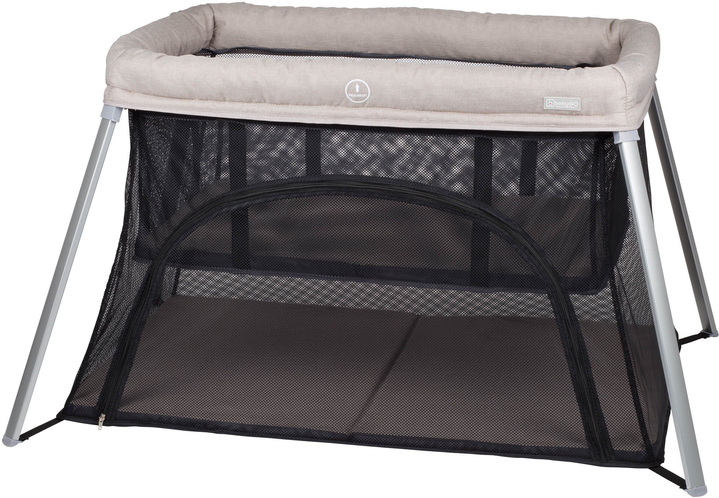 BabyGo Baby-Reisebett Dreams II, beige, faltbar