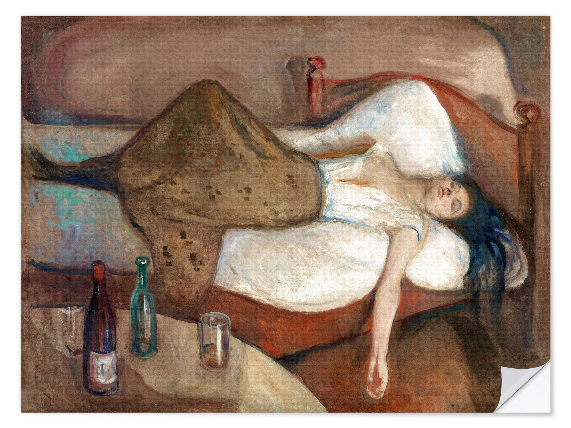 Posterlounge Wandbild Der Tag danach, Edvard Munch, erhältlich als Poster, Leinwandbild, Wandsticker oder Acrylglasbild