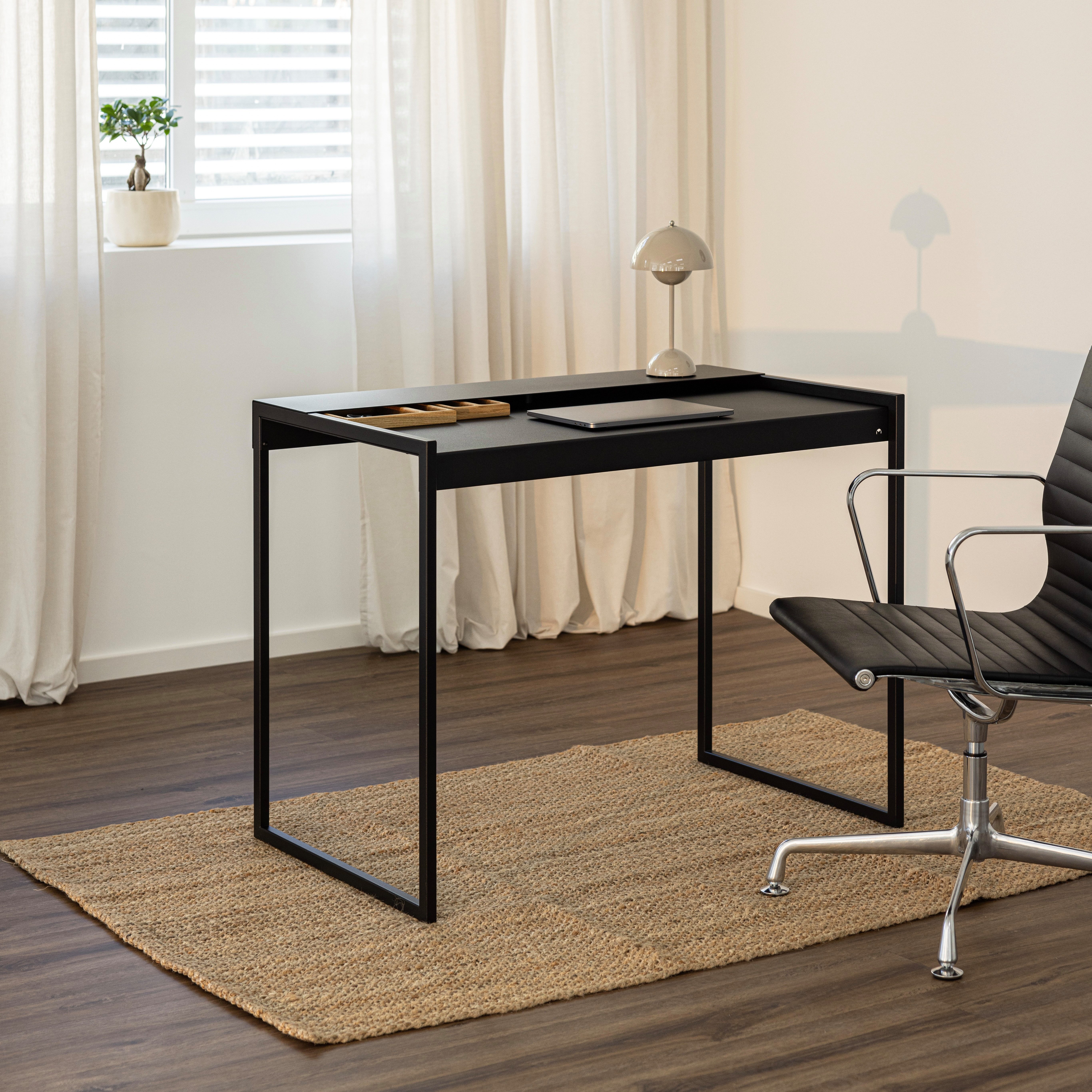Metallbude Schreibtisch DONNA, mit abnehmbarer Ablage, günstig online kaufen