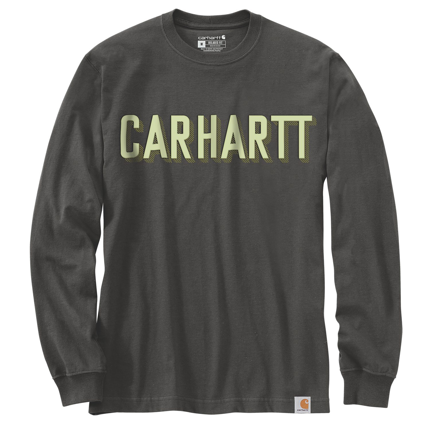 Carhartt Longsleeve Block Logo Graphic Schwerer Jersey