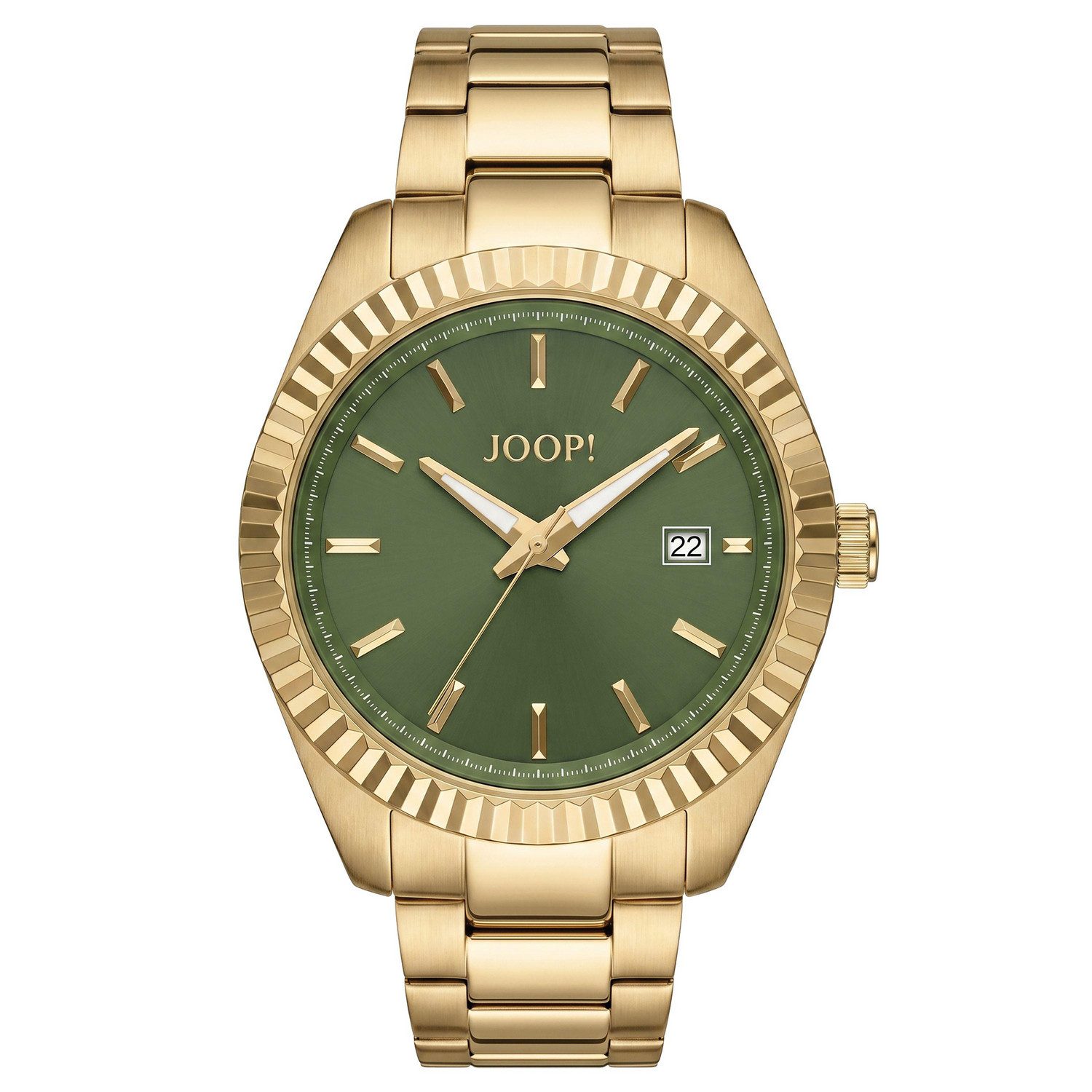 JOOP! Quarzuhr 2101497, Armbanduhr, Herrenuhr, Edelstahlarmband, analog, Tag