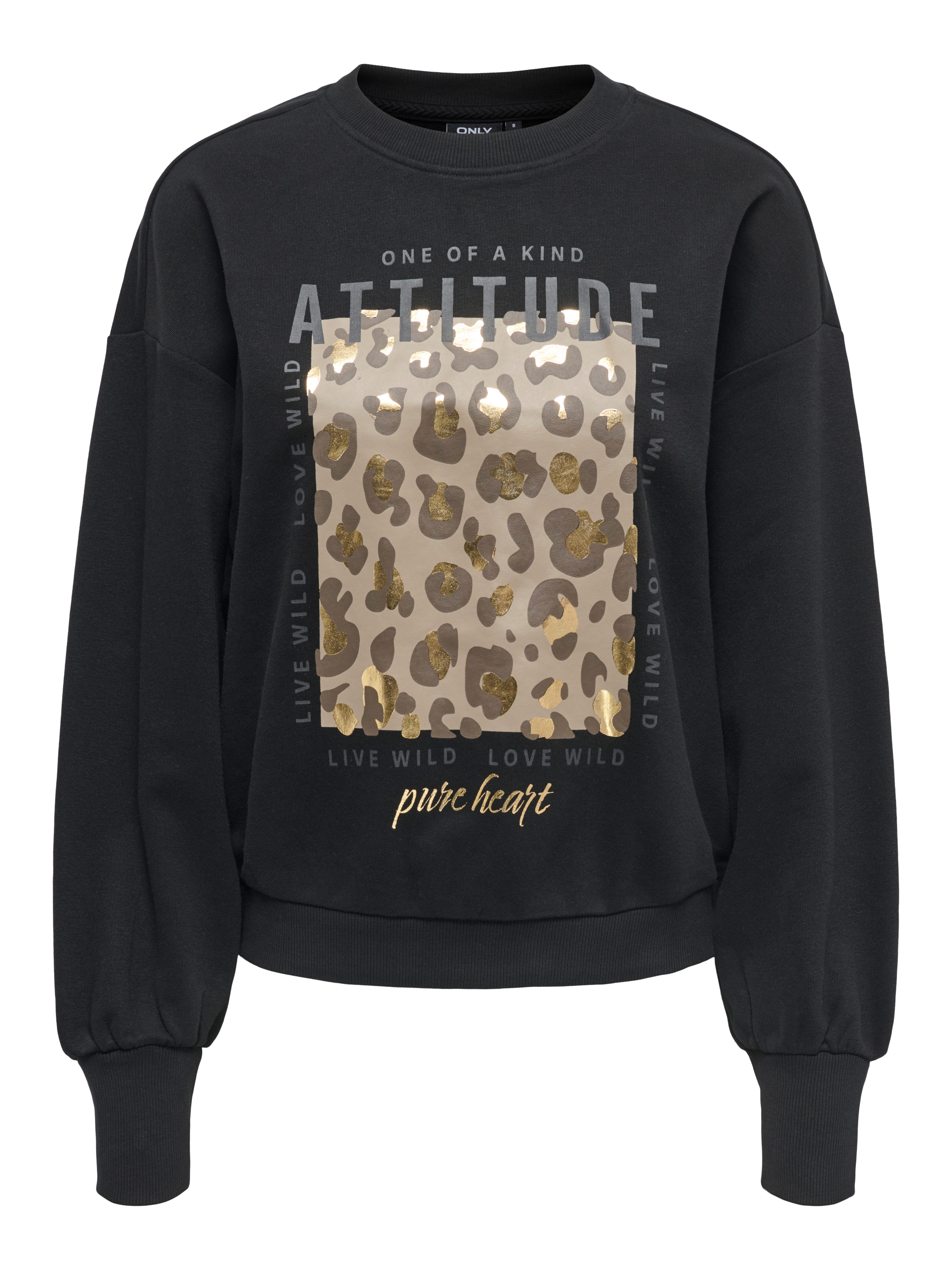 ONLY Sweatshirt ONLBROOKY L/S PRINT UB CS SWT Baumwollmischung, regular fit