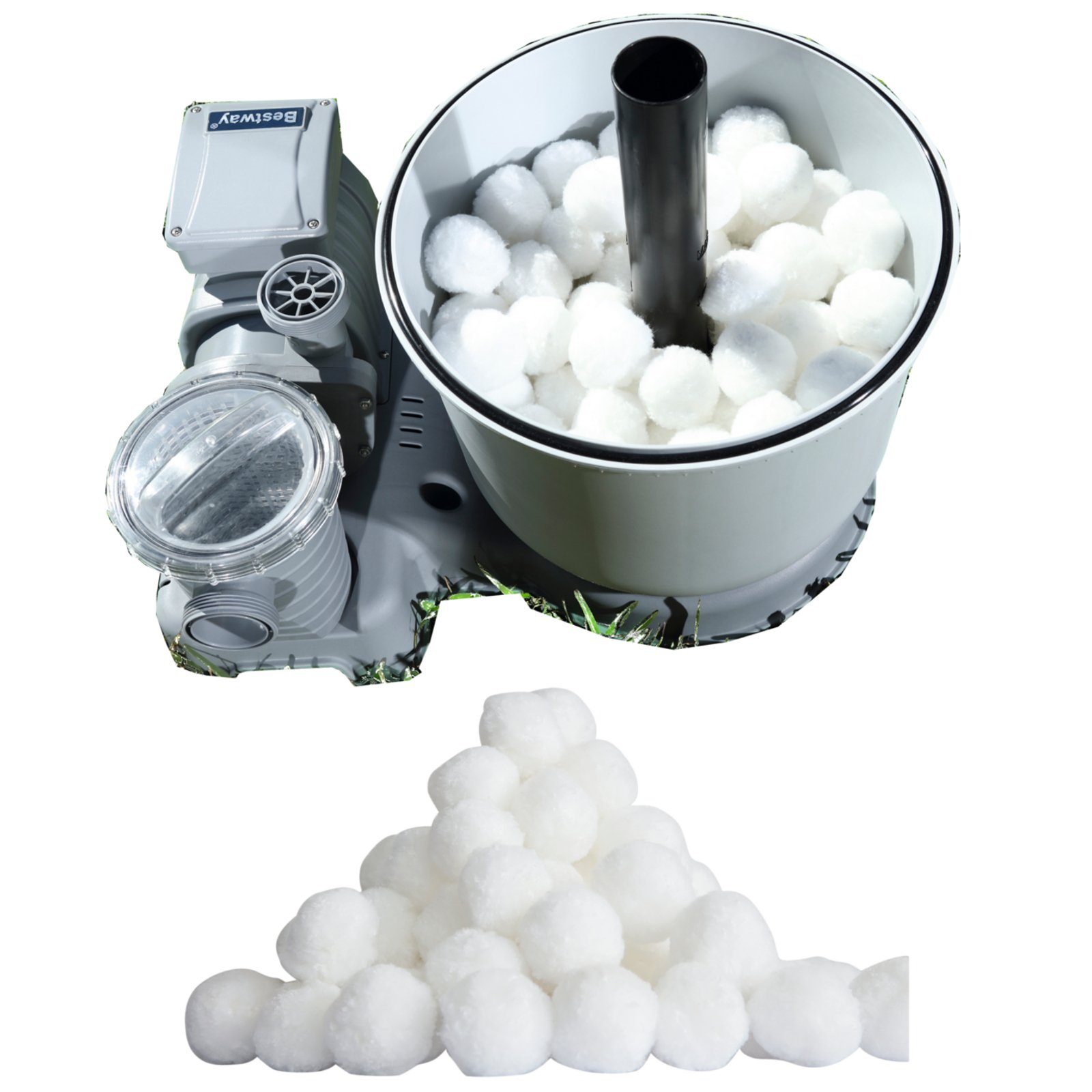 BESTWAY Filterbälle Bestway Filterbälle Filtersandersatz für Sandfilterpumpe 500g 58475, für Системы песочных фильтров, (Packung)