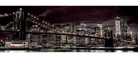 Reinders! Deco-Panel New York bei Nacht, 156/52 cm