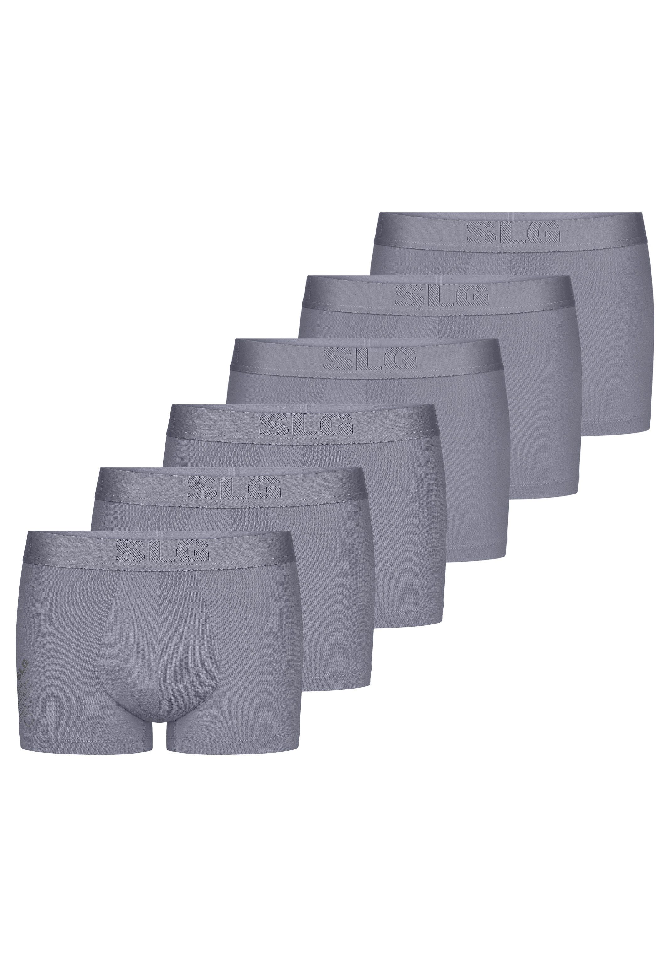 sloggi Retro Boxer 6er Pack SLG Base Soft (Spar-Set, 6-St) Hipster Short / Pant - ohne Eingriff - Atmungsaktiv