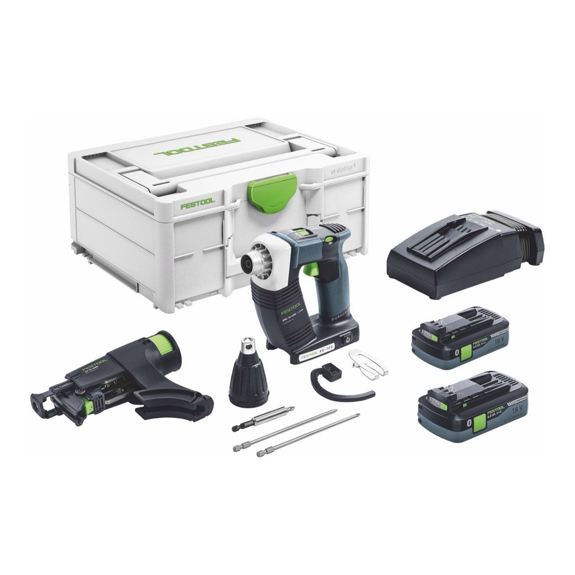 FESTOOL Akku-Magazinschrauber DURADRIVE DWC 18-4500 HPC 4,0 I-Plus Akku Bauschrauber 18 V 14 Nm Bru
