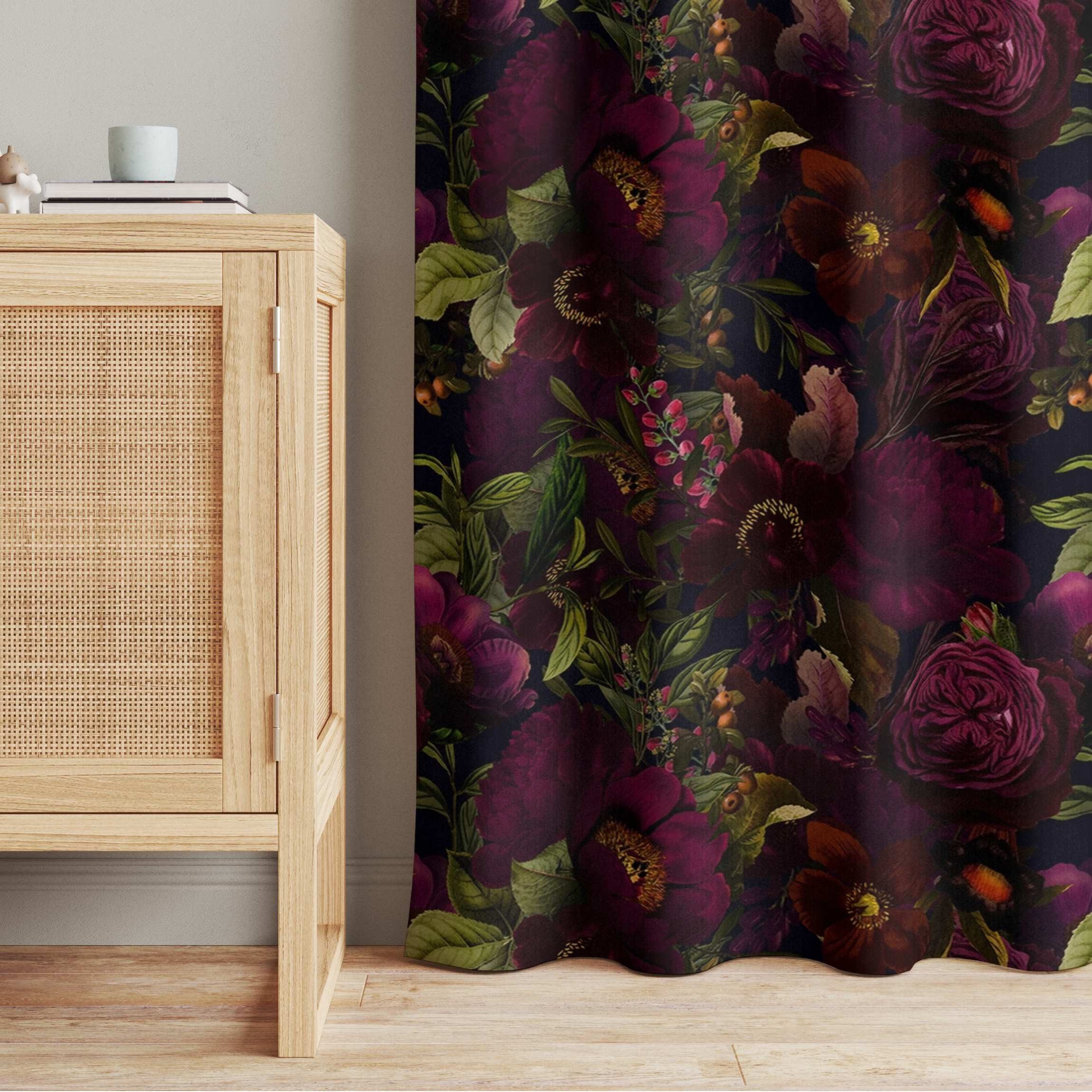 Bilderdepot24 Vorhang Gardine Natur Tropisch Lila günstig online kaufen