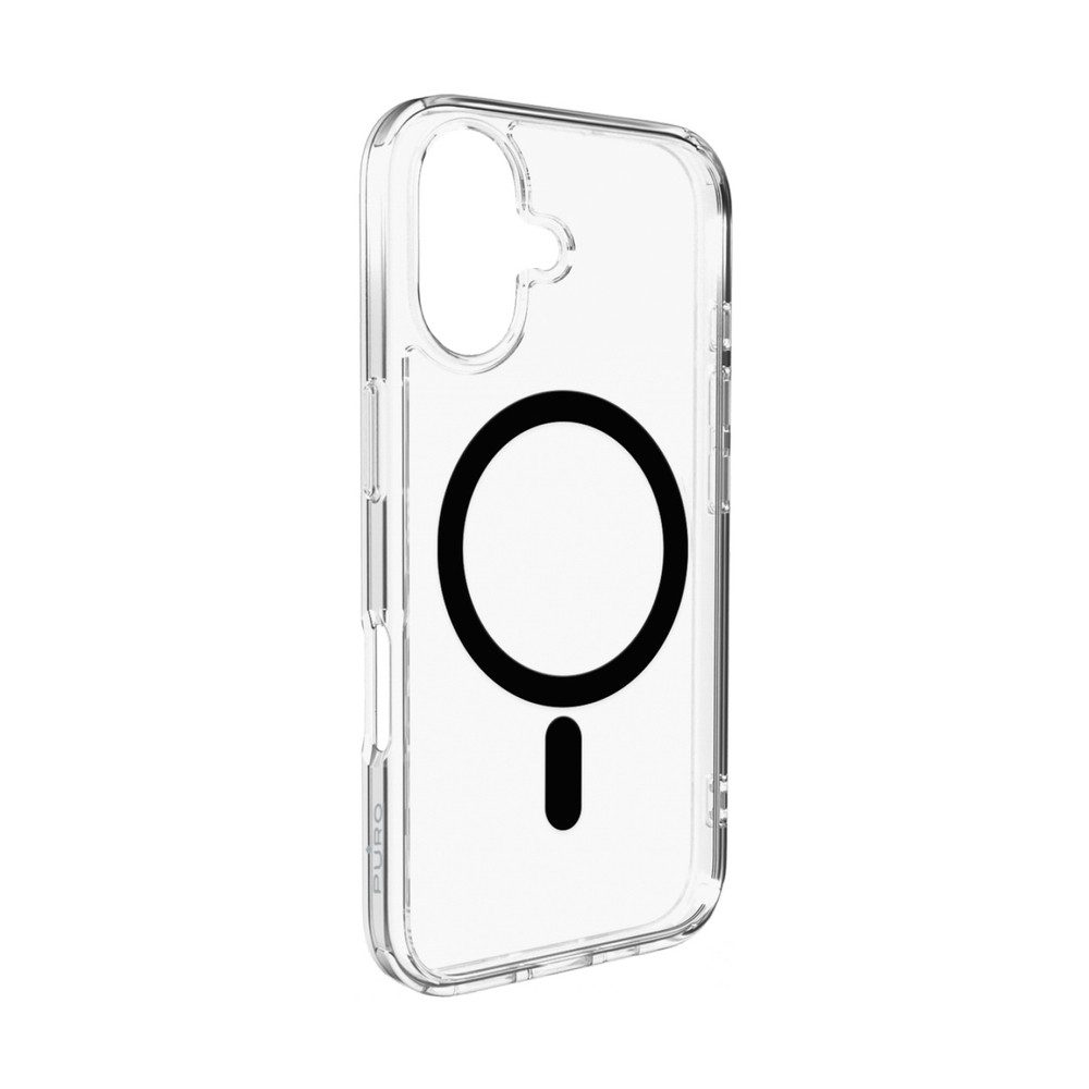 Puro Handyhülle Schutzhülle Magnethülle Smartphonehülle 6,3 Zoll, MagSafe, transparent, sturzgeprüft bis 3 m