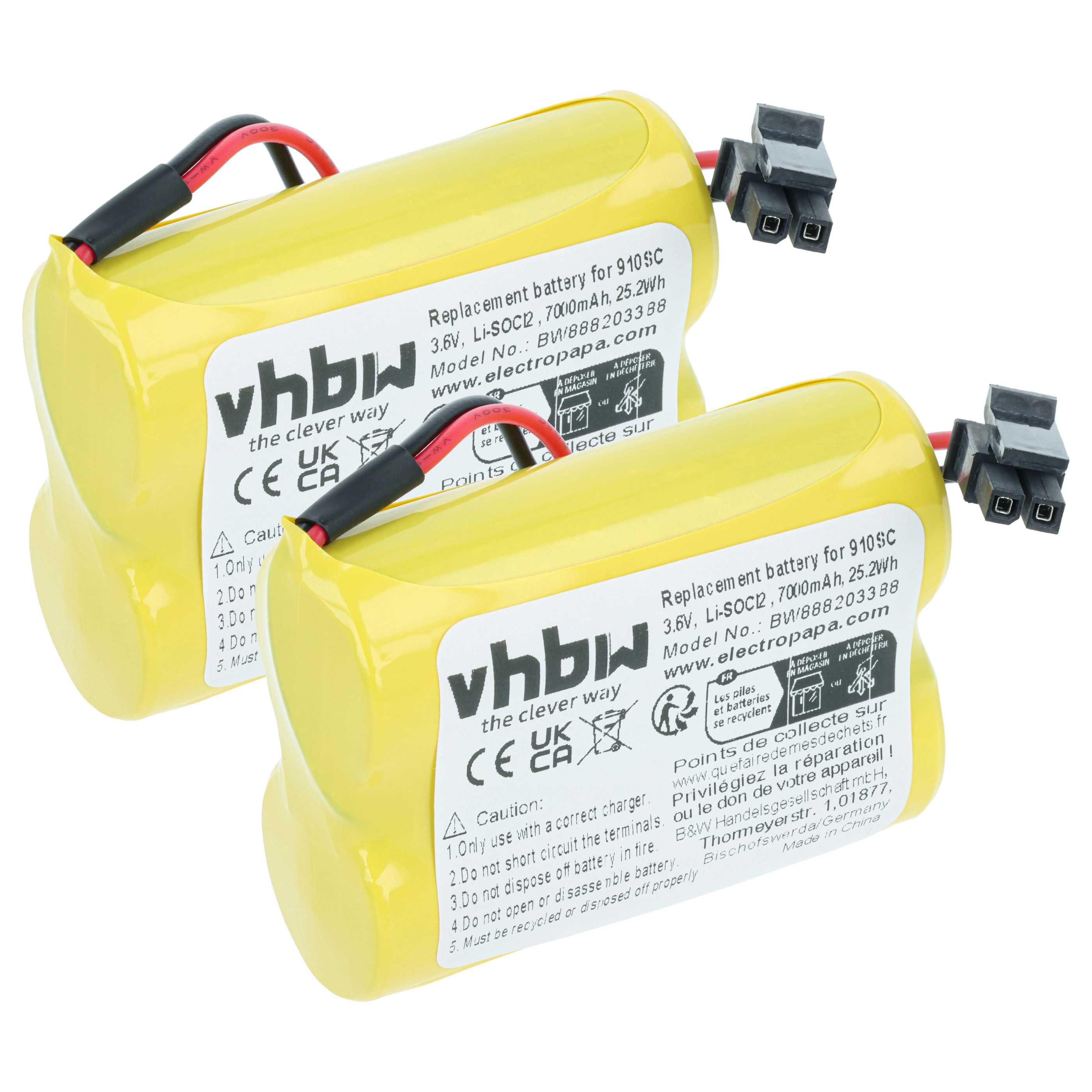 vhbw Batterie Ersatz für ABB 3HAC051036-001-C, 3HAC051036-001 für Batterie, Leistungsfähige Ersatz-Batterie für speicherprogrammierbare Steuerung