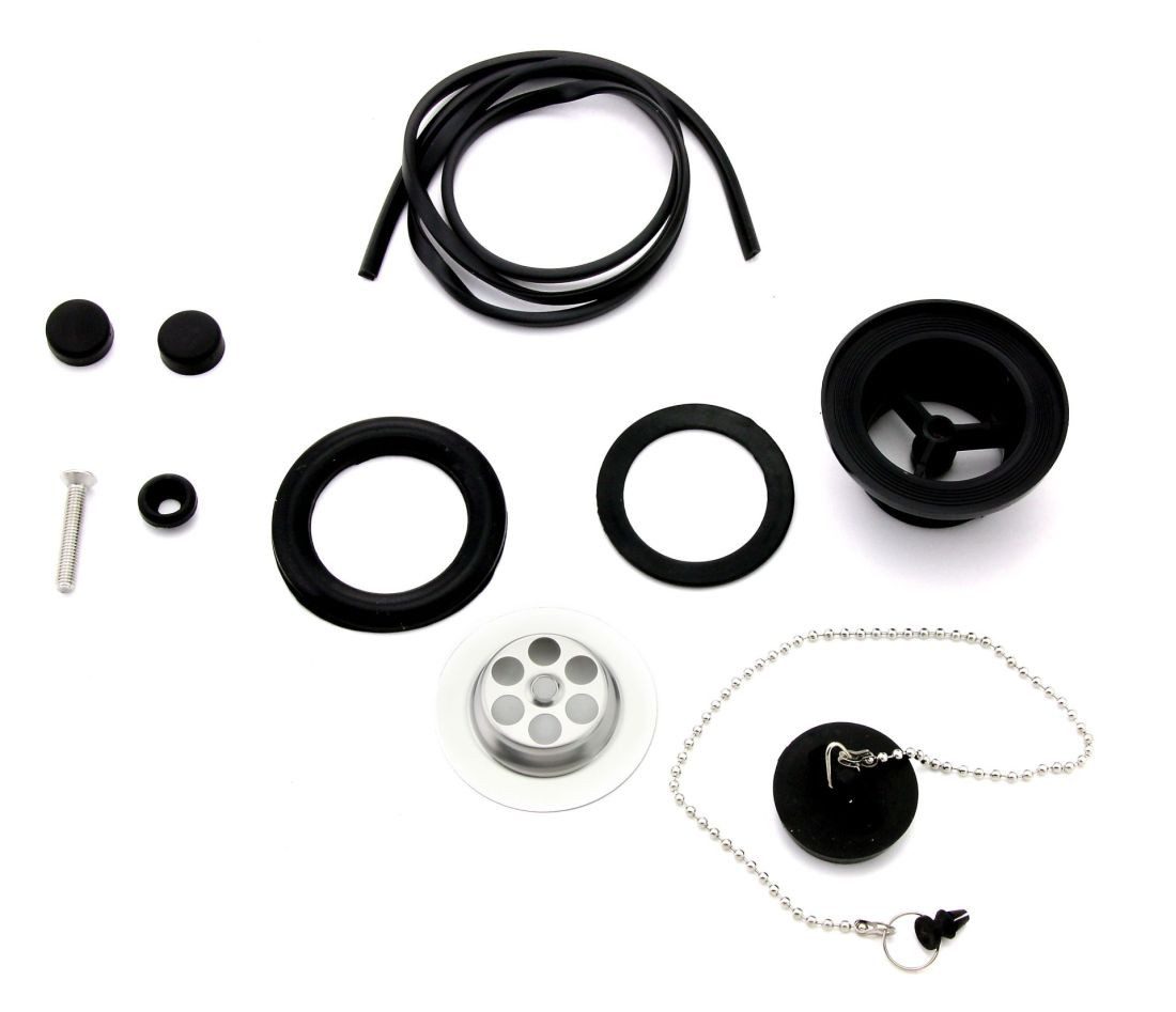 Tuganna Waschbecken Granit Optik, Stahl Ausgussbecken emailliert ca. 51x33x37cm, Spülbecken, Waschbecken