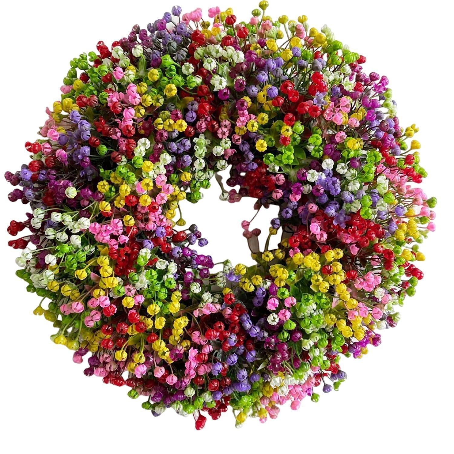 Kunstkranz Eukalyptus Kranz künstlich 42cm weißBlüten, LuxusKollektion, Höhe 42 cm