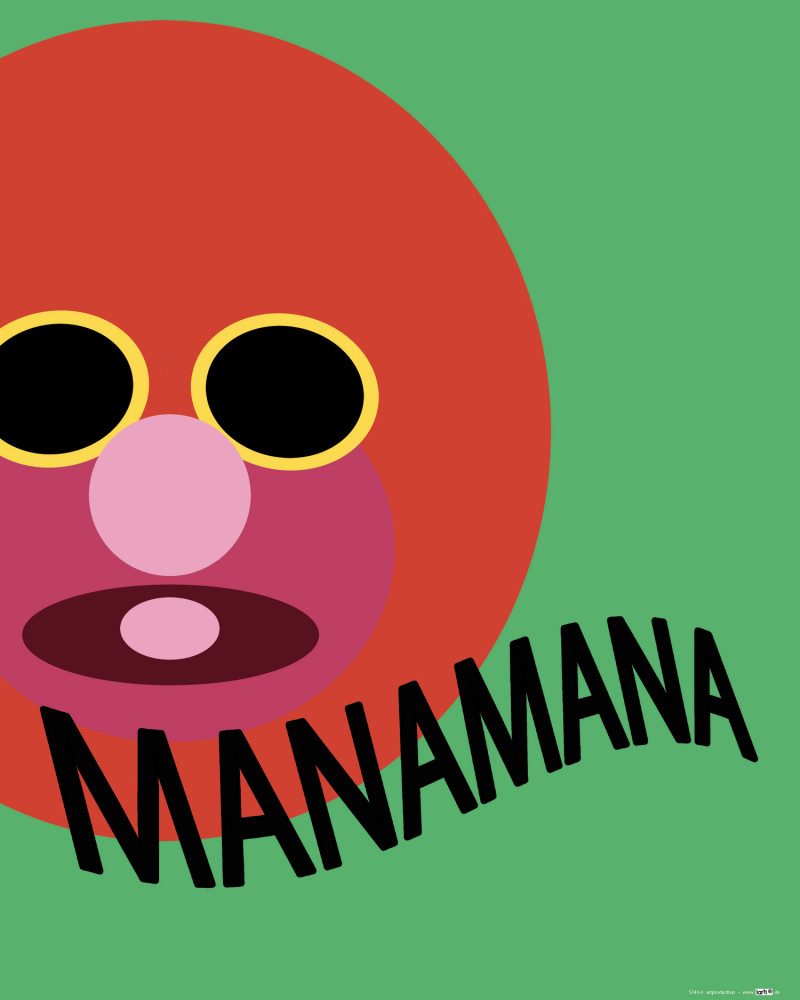 Poster SpaÃŸ Kunstdruck Bild - Manamana (50 x 40 cm)