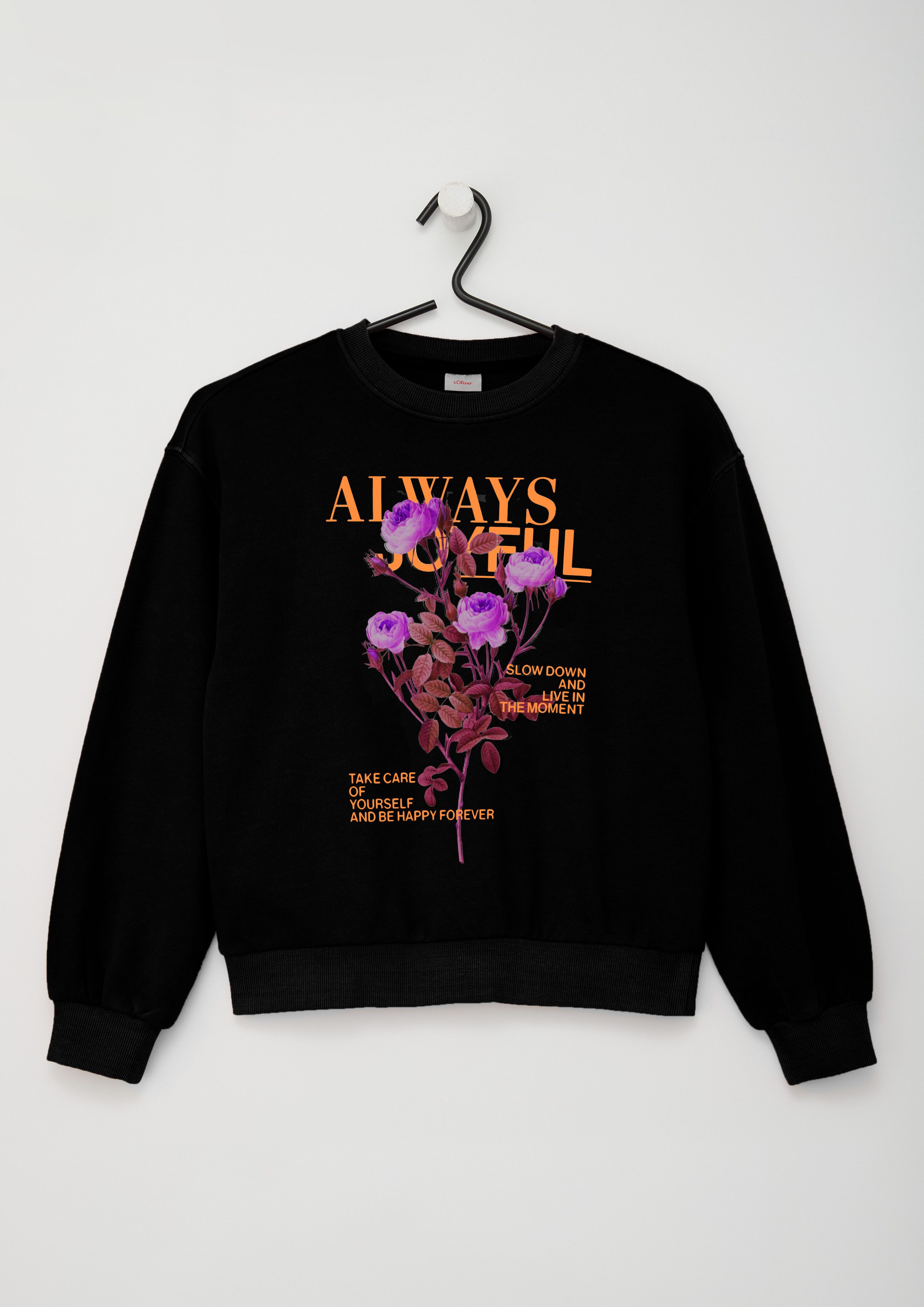 s.Oliver Junior Sweater mit Frontprint günstig online kaufen