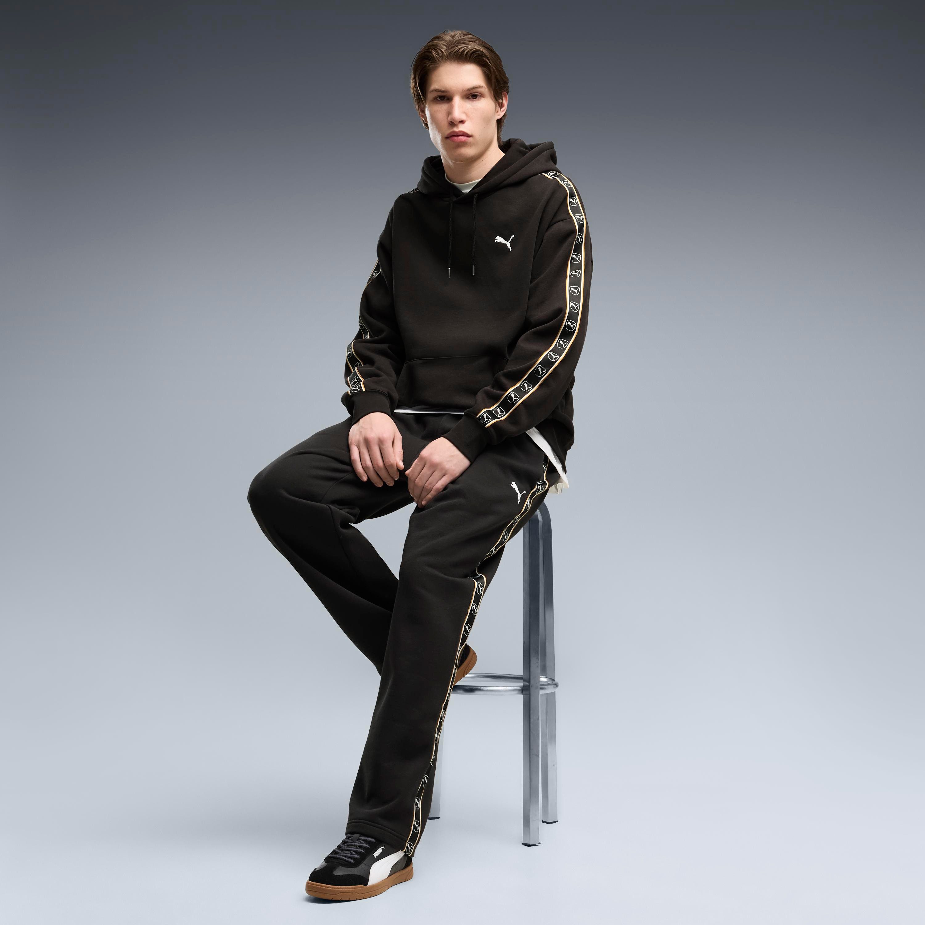 PUMA Kapuzensweatshirt ESS ELEVATED TAPE RELAXED HOODIE FL mit Kängurutasche, Relaxed Fit, normale Länge – Bild 3 von 5