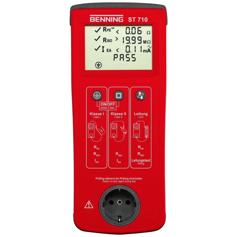 Benning Multimeter Gerätetester VDE 0701, VDE 0702