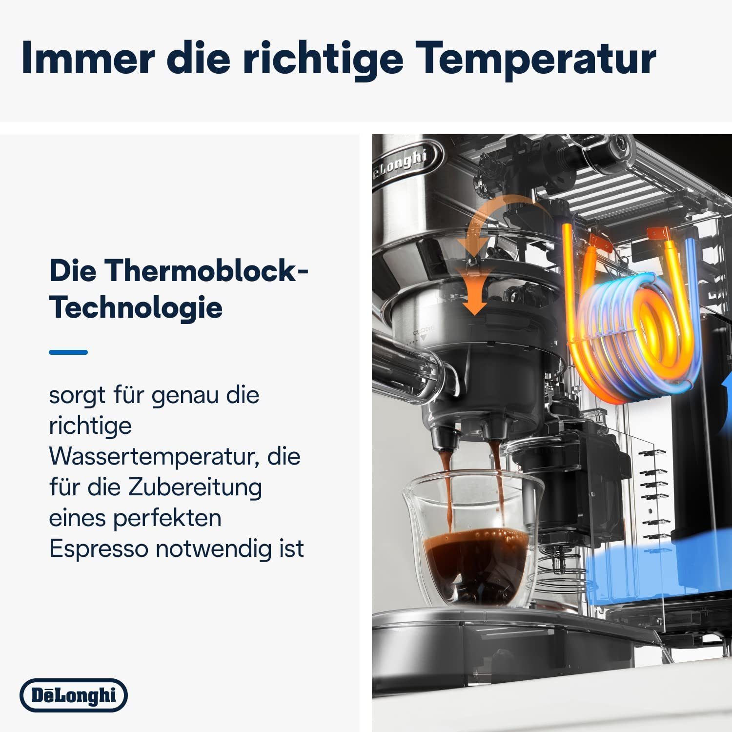 De'Longhi Siebträgermaschine EC 685.M, Schnellaufheizung, Integrierter Wasserfilter, Dampfstab