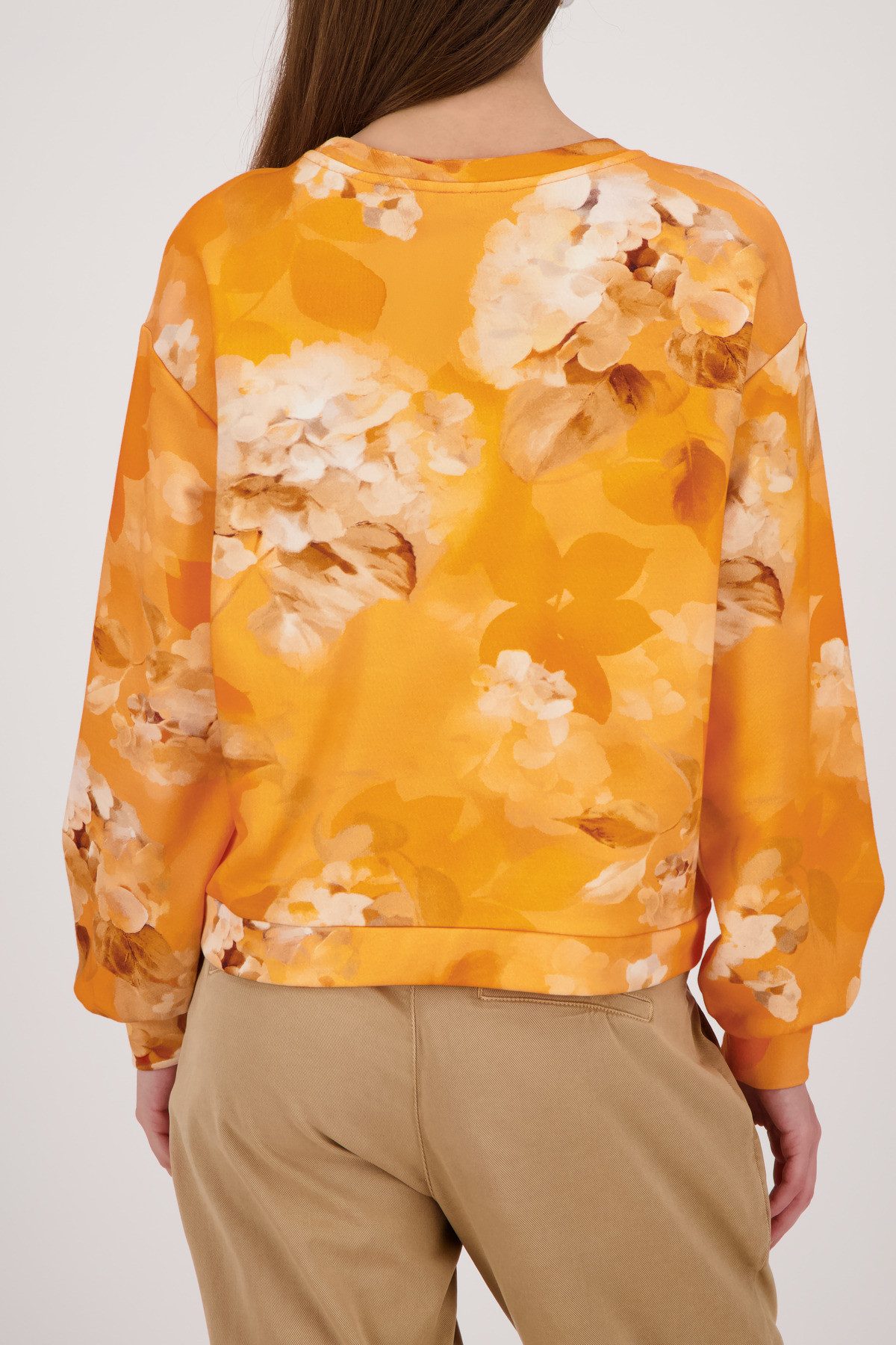 Monari Sweatshirt Blume allover Regular fit mit Blumenmuster günstig online kaufen