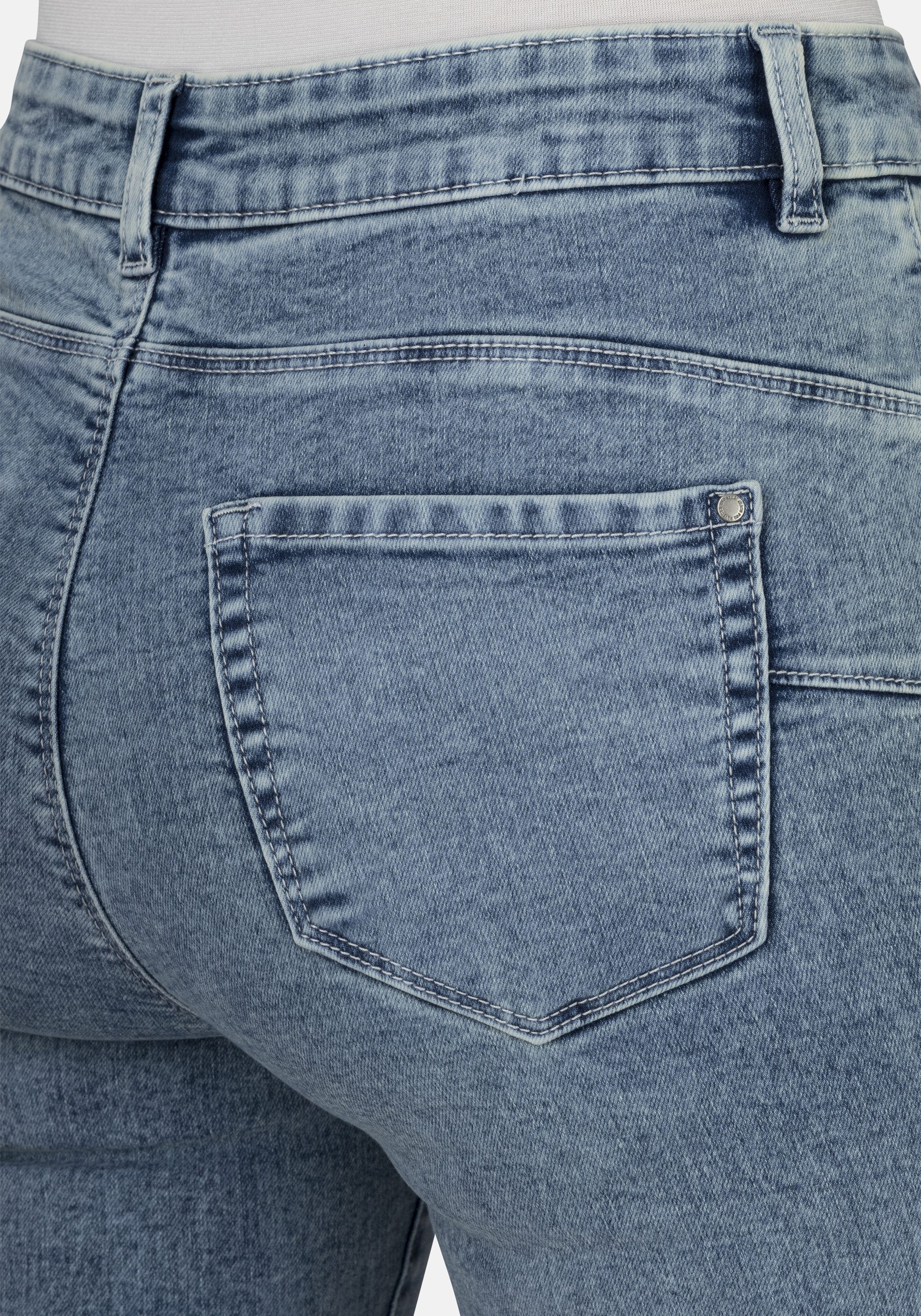 STOOKER WOMEN 7/8-Jeans Denim Capri Skinny Fit Jeans Skinny Fit Casual Clean Wash Denim Jeans Magic Shape Effekt für Damen