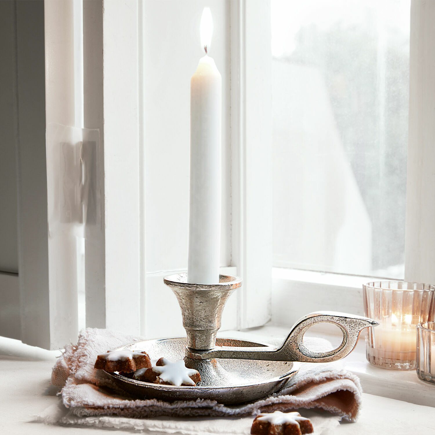 Mirabeau Kerzenständer Kerzenständer Aida antiksilber günstig online kaufen