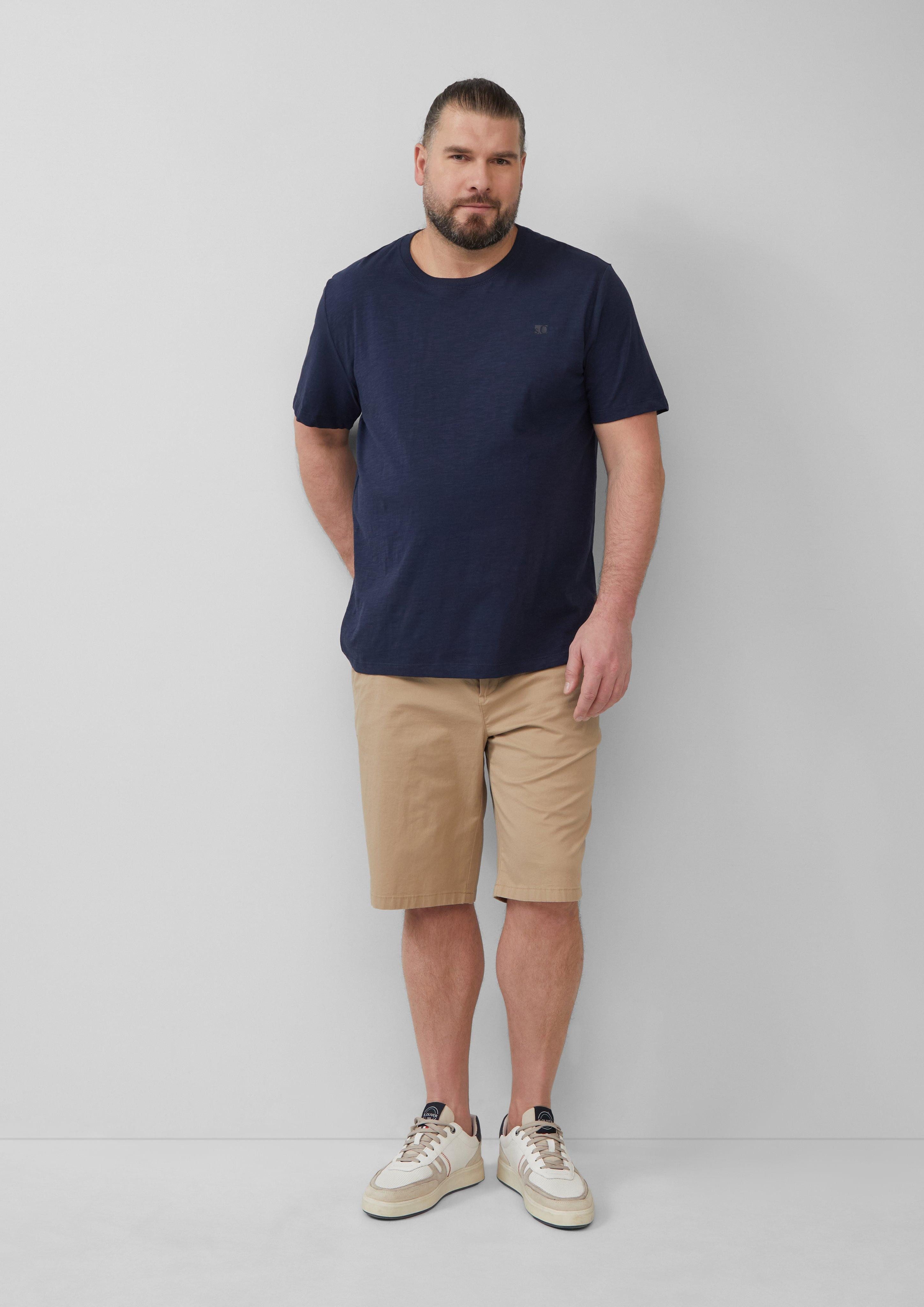 Bermudas Shorts aus Baumwollstretch mit Waschung