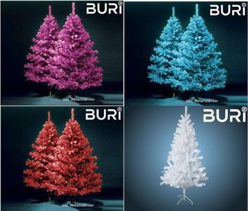 BURI Künstlicher Weihnachtsbaum künstlicher Weihnachtsbaum weiß 210cm