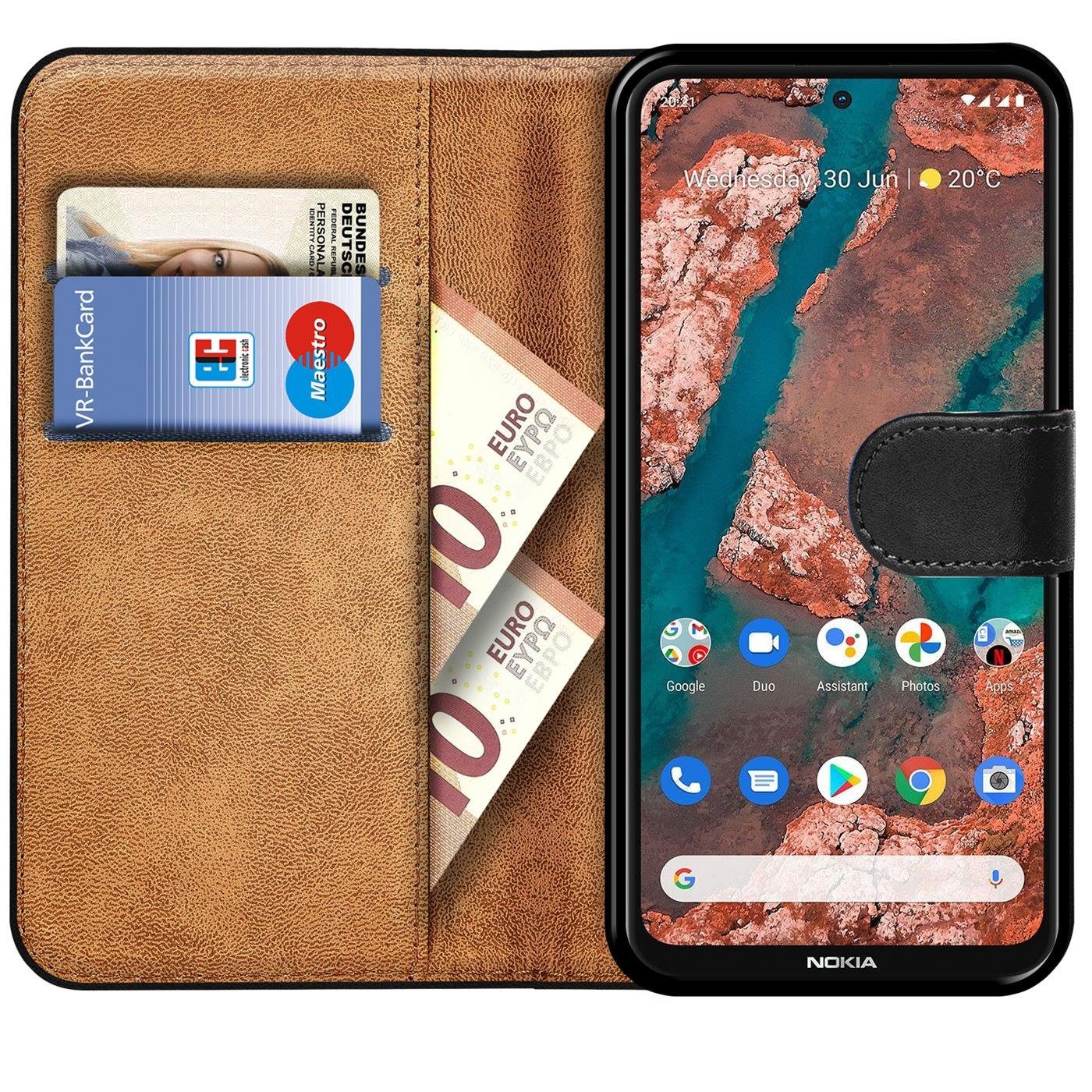 CoolGadget Handyhülle Wallet Klapp Tasche Book Case für Nokia X20 / X10 6,67 Zoll, Hülle Klapphülle Flip Cover Etui Schutzhülle
