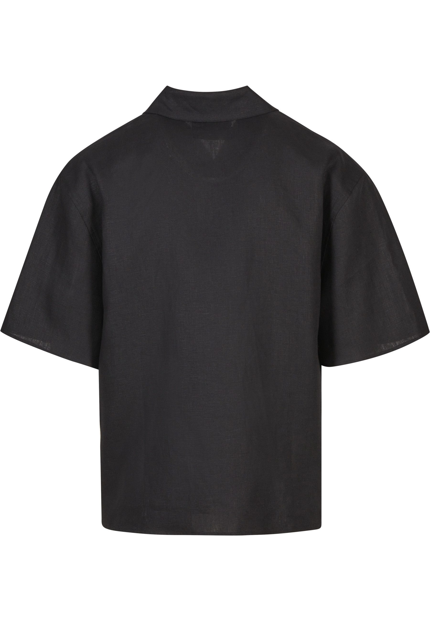 PEQUS Kurzarmshirt PEQUS PEQUS Chest Logo Linen Shirt (1-tlg)