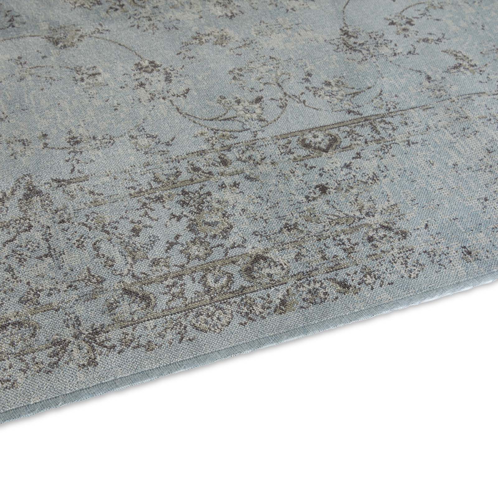 TaraCarpet Teppich Tara Carpet Palazzo Royal ECO Vintage, rechteckig, Höhe: 6 mm, Modernes Orientalisches Vintage Design in blau 195x300