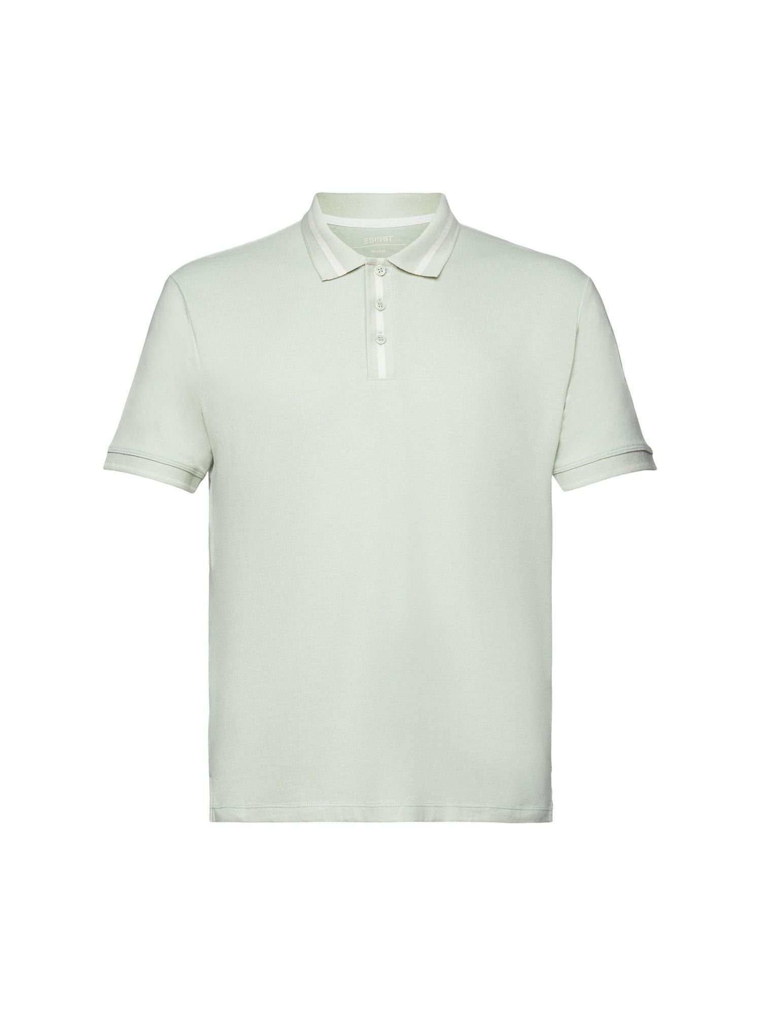 Jersey, Polo-Shirt Baumwollmix aus Esprit GREEN Poloshirt PASTEL