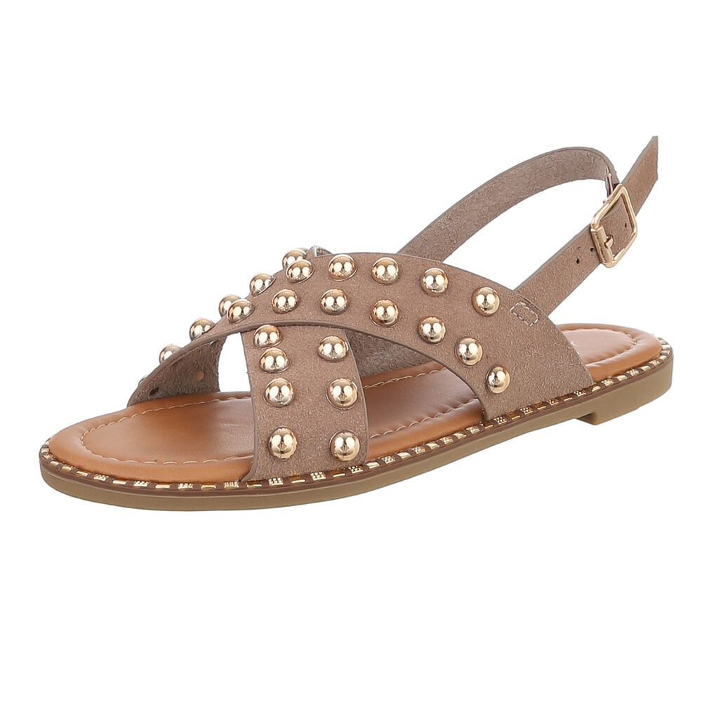 Ital-Design Modische Damen-Sandalen mit Nieten für günstig online kaufen