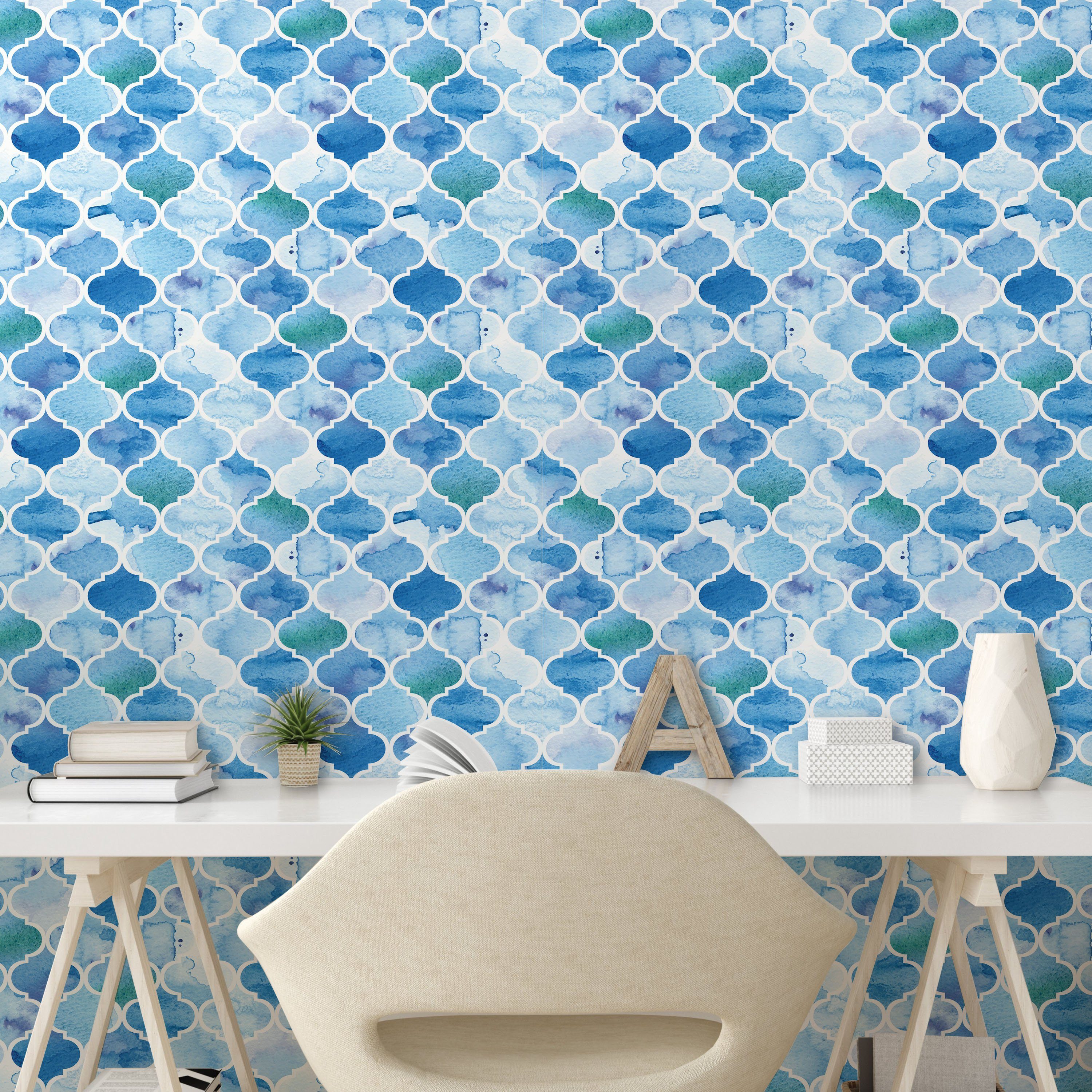 marokkanisch Vinyltapete Abakuhaus Mosaik-Muster Wohnzimmer selbstklebendes Küchenakzent,
