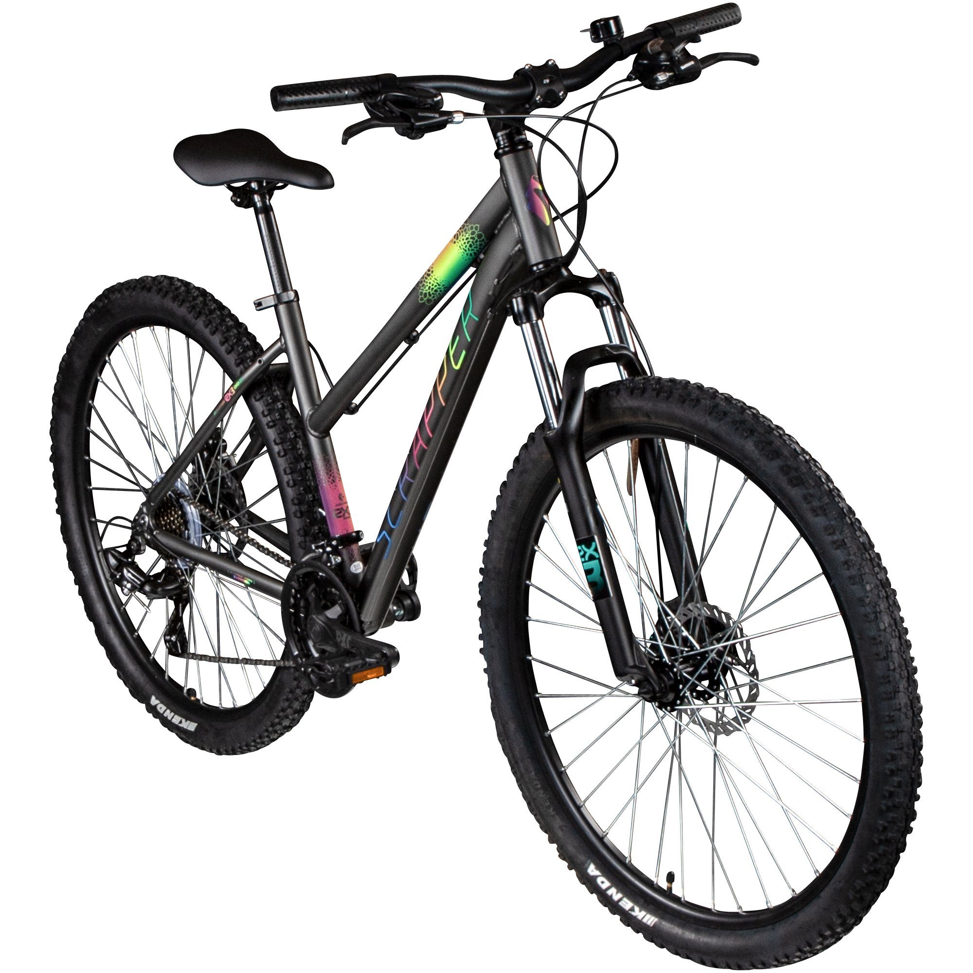 Scrapper Mountainbike Exalta 3.1, 21 Gang Shimano TY300 Schaltwerk, Kettenschaltung, Mountainbike Damen und Herren ab 165 cm Fahrrad MTB Hardtail