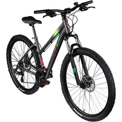 Scrapper Mountainbike Exalta 3.1, 21 Gang Shimano TY300 Schaltwerk, Kettenschaltung, Mountainbike Damen und Herren ab 165 cm Fahrrad MTB Hardtail