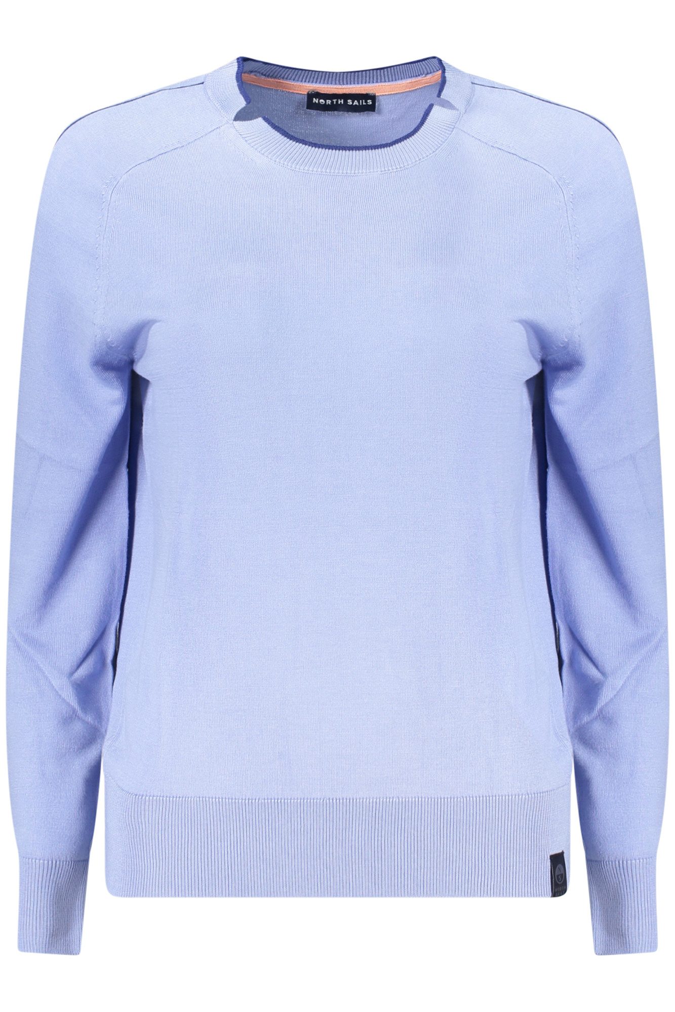 North Sails Strickpullover Nachhaltiger Damenpullover Blau mit Kontrastdetails und Logo
