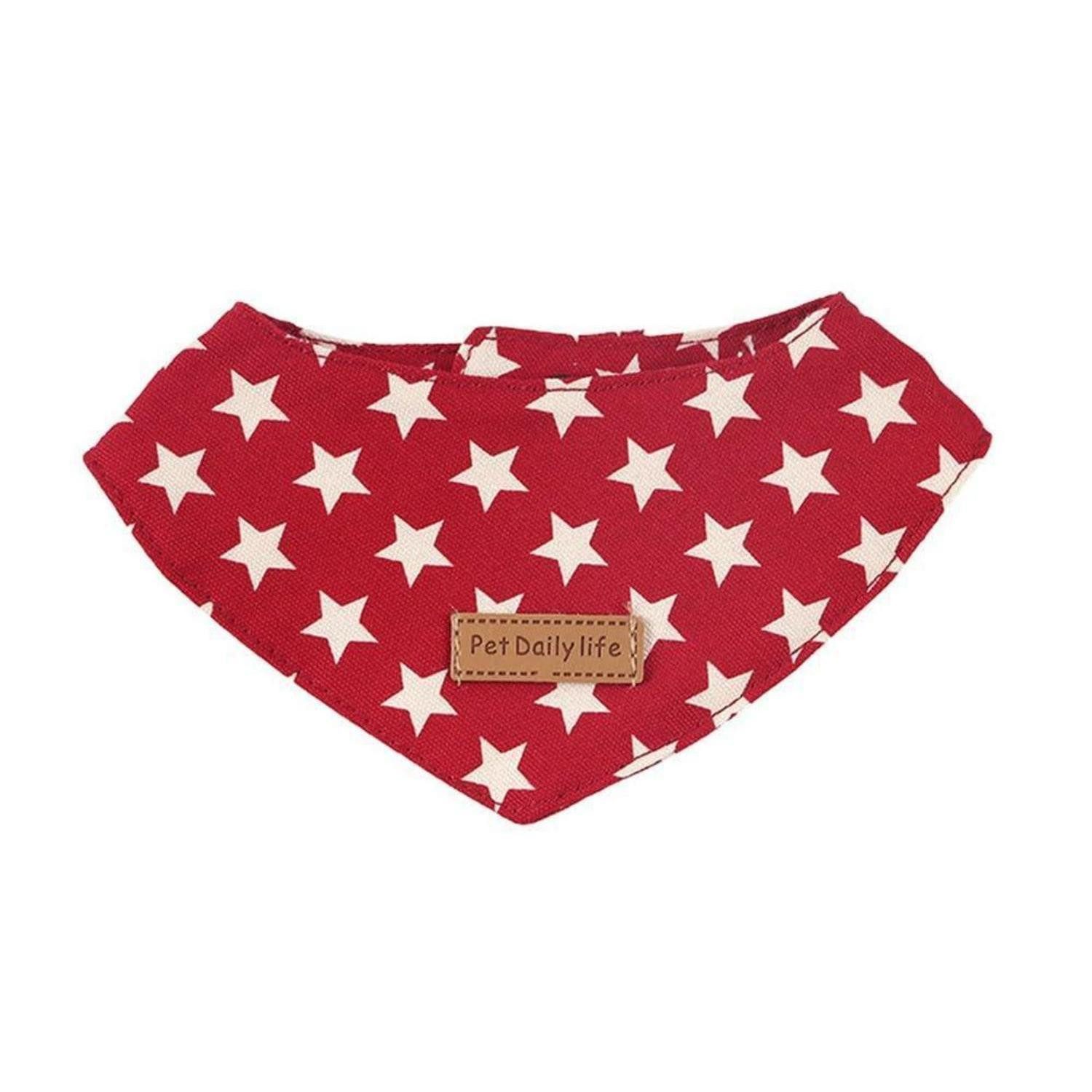 LuxusKollektion Tier-Halstuch Katzen Hunde Bandana Rot M, Textil