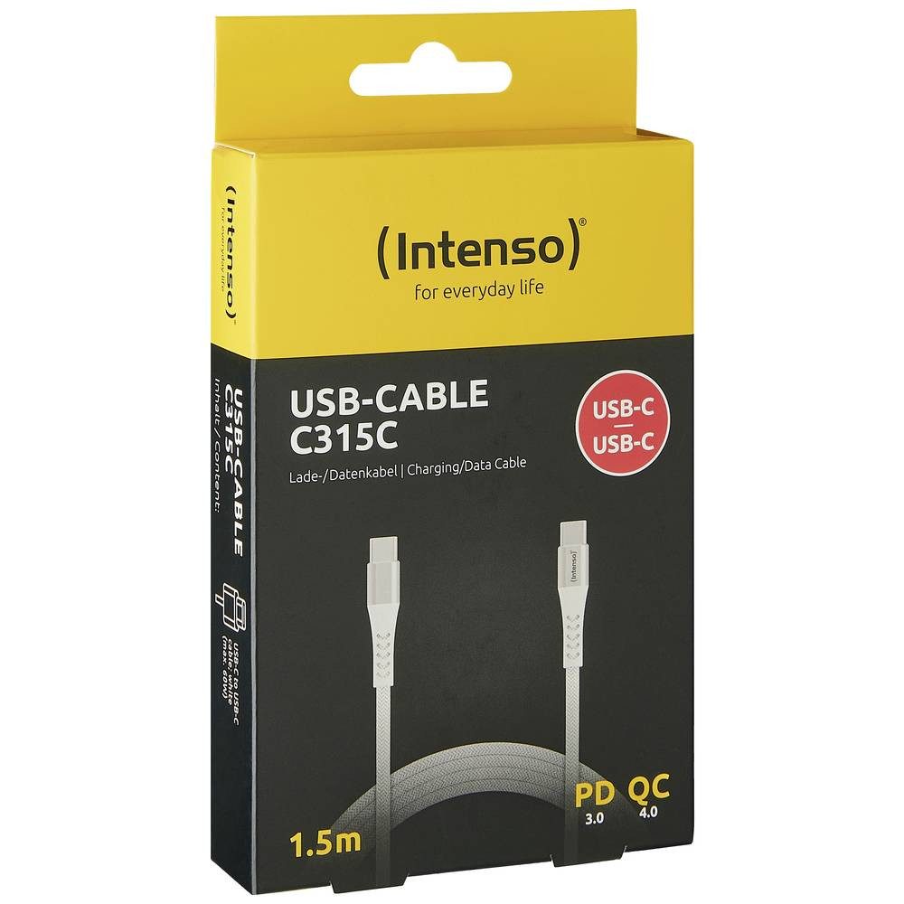 Intenso USB-Kabel 7901002 USB-Kabel, Stoff-Ummantelung