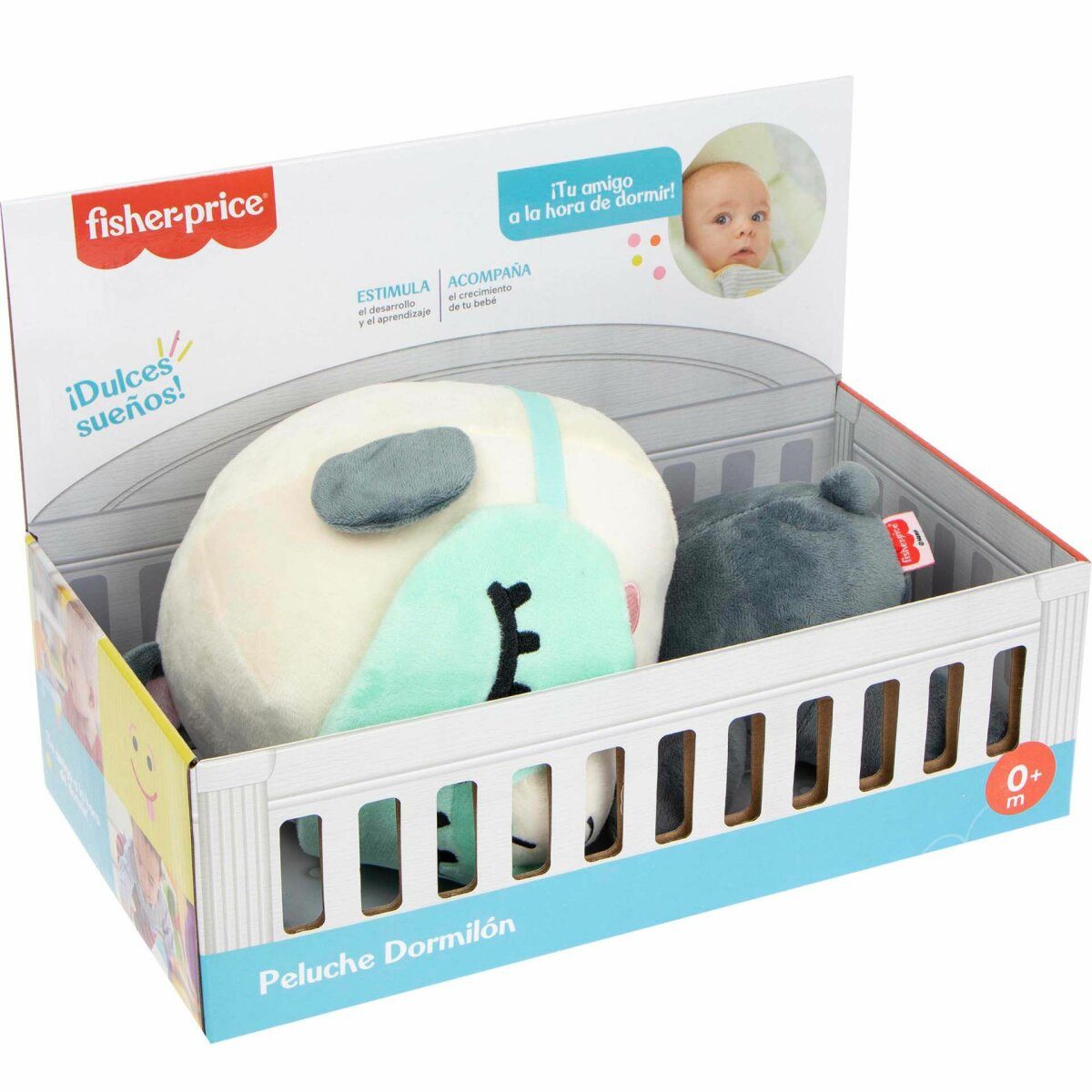 Fisher-Price® Kuscheltier Sanftes Baby-Plüschtier Plüsch Teddy Sleeping time 30 cm