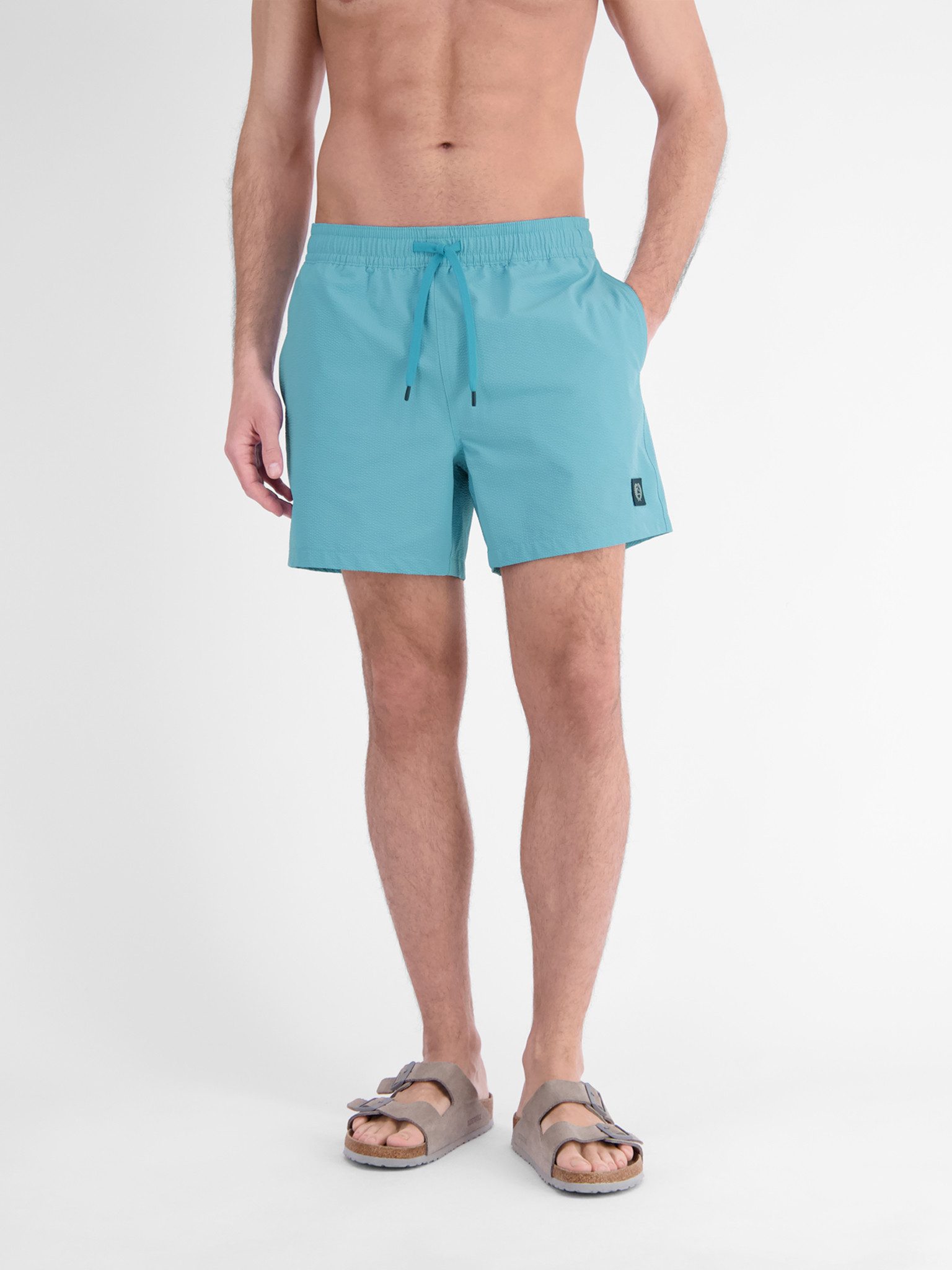 LERROS Strandshorts aus Seersucker, mit Kordelzug