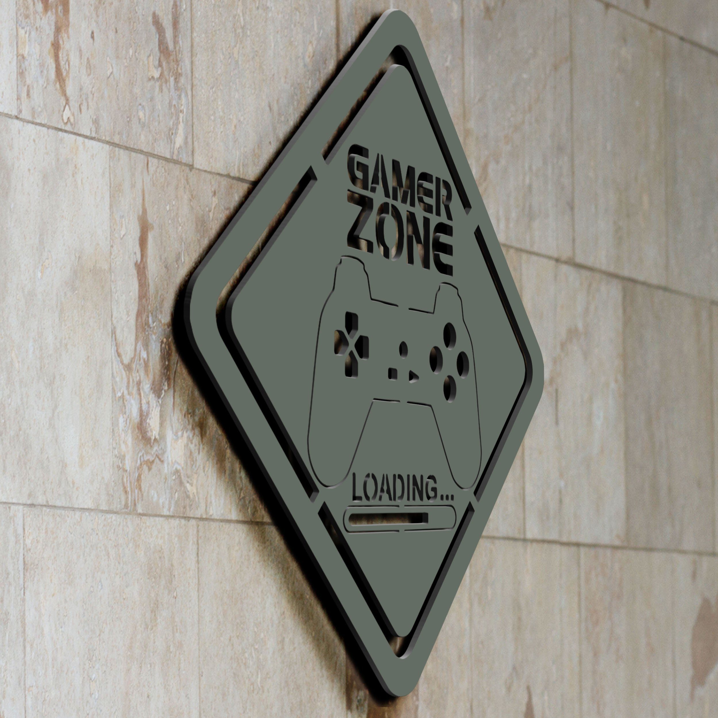 Namofactur LED Dekolicht RGB Farbwechsel Gamer Geschenk - Gamingzone Loadin günstig online kaufen