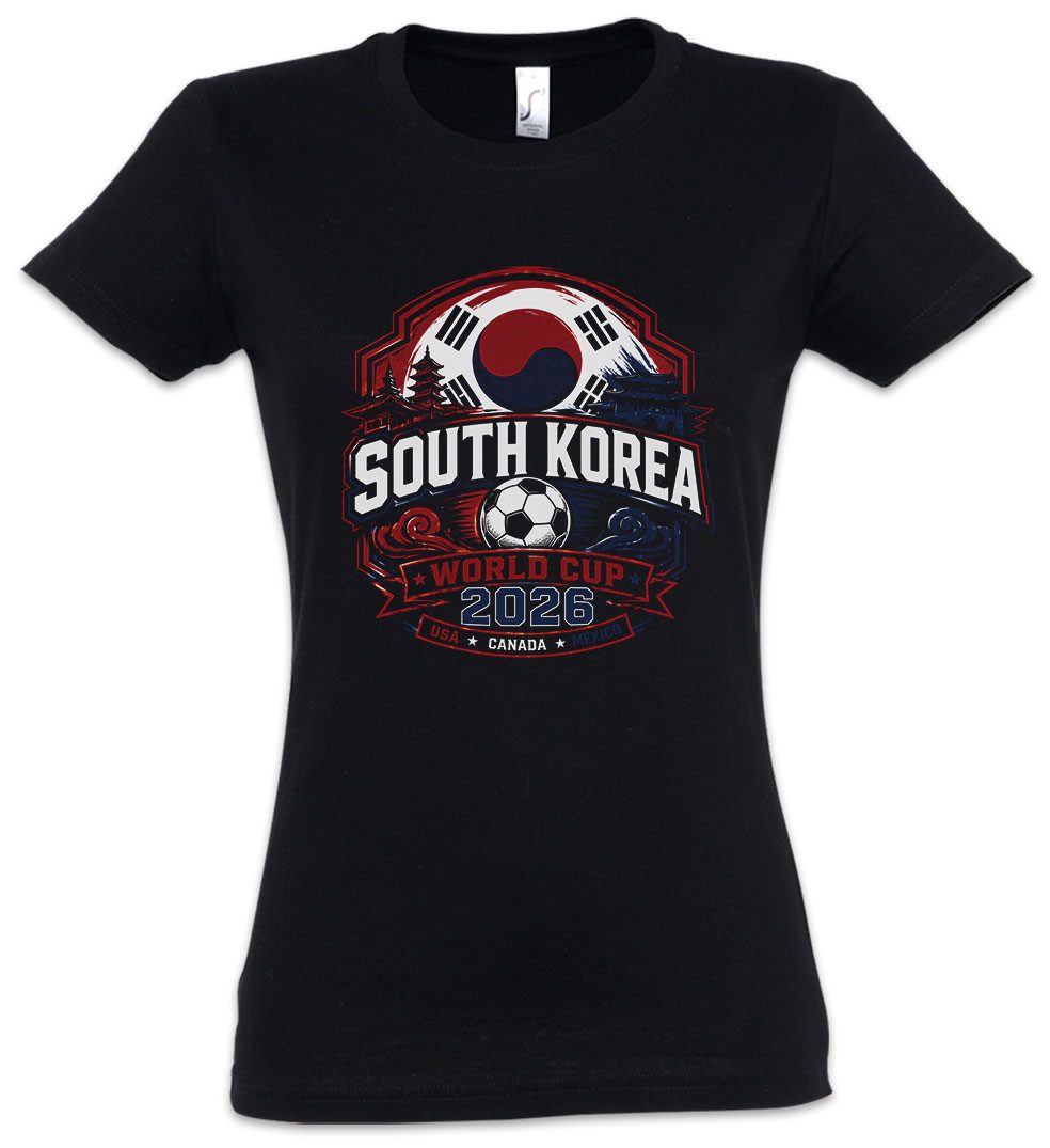 Urban Backwoods Print-Shirt Team South Korea 1 Damen T-Shirt Südkorea Hanguk Seoul Taeguk Fußball (1-tlg) WM Hanbok Hallyu Mugunghwa