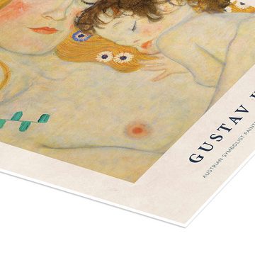 Posterlounge Poster Gustav Klimt, As Long as the Canvases are Empty, Babyzimmer Vintage Malerei