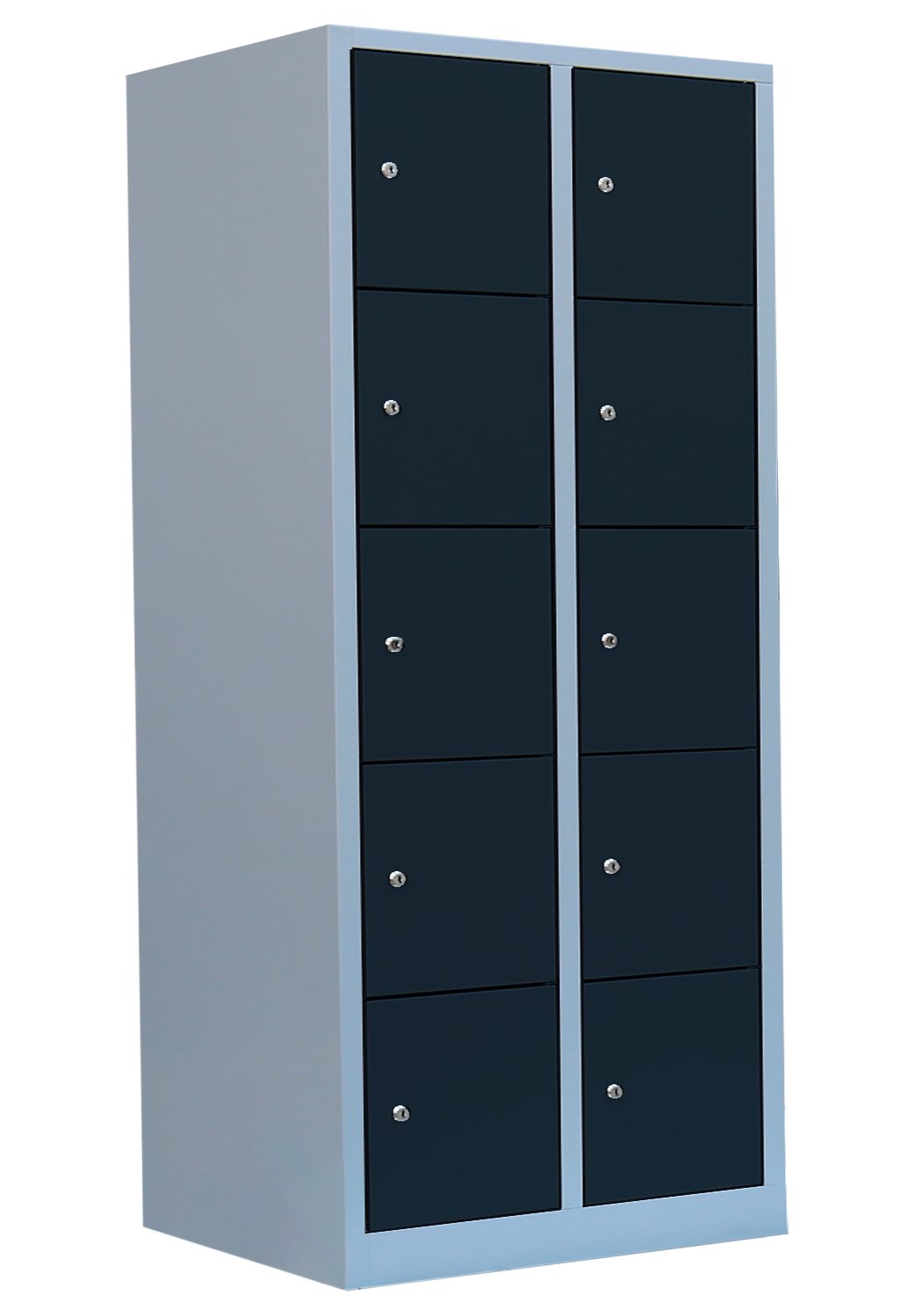 Steelboxx Fächerschrank Schließfachschrank - 2 Abteile - 10 Fächer - 1800 x 800 x 500 mm (1-St) Lieferung: Komplett verschweißt, keine Montage erforderlich